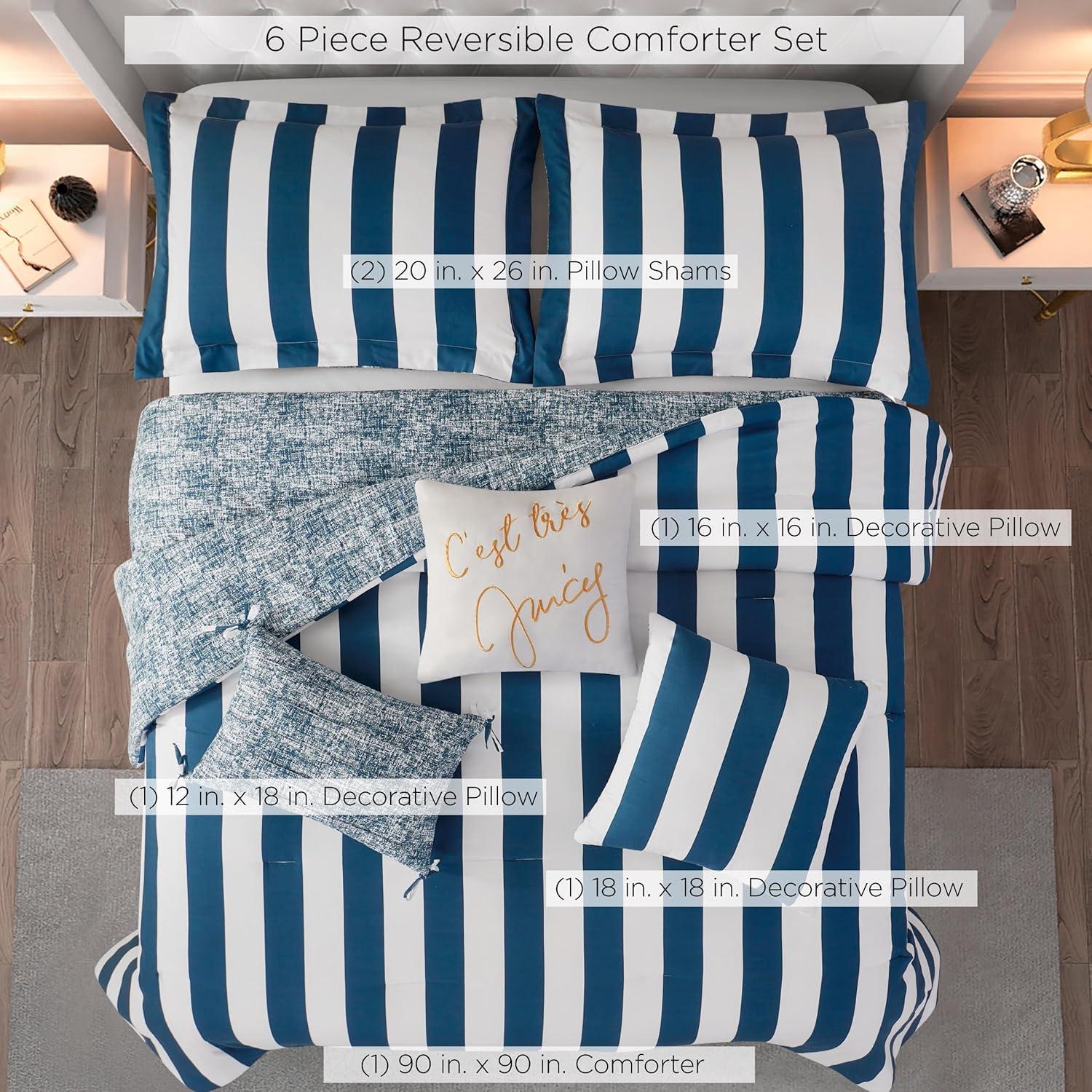 Juicy Couture Juicy Couture Cabana Stripe Comforter Sets