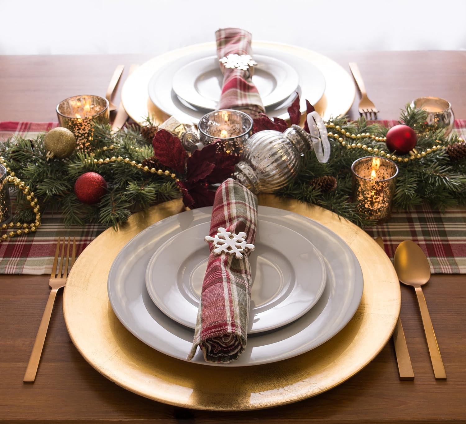 Give Thanks Plaid Table Runner 14x108