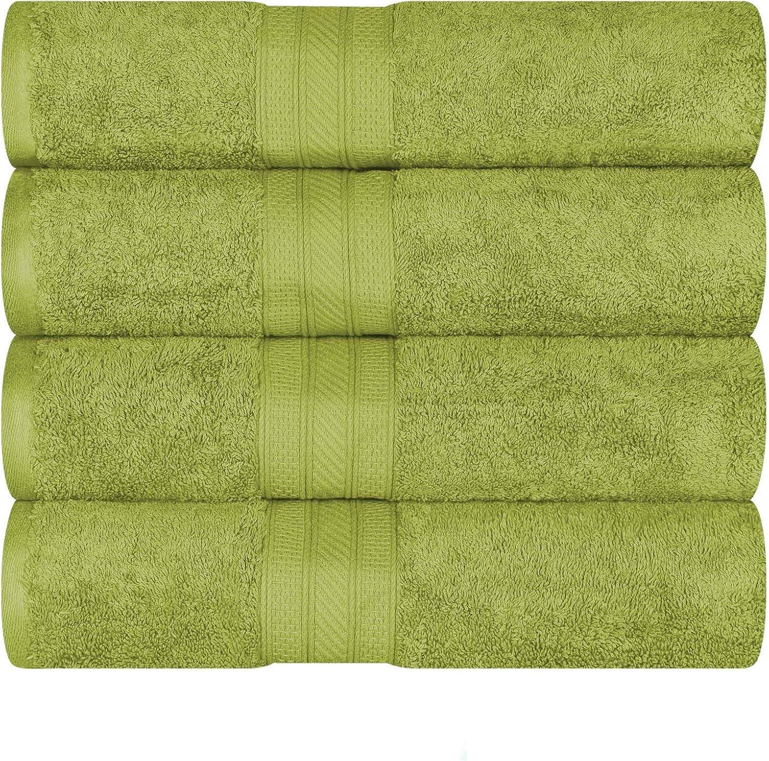 Green Essence Cotton Bath Towel Set, 27" x 54"