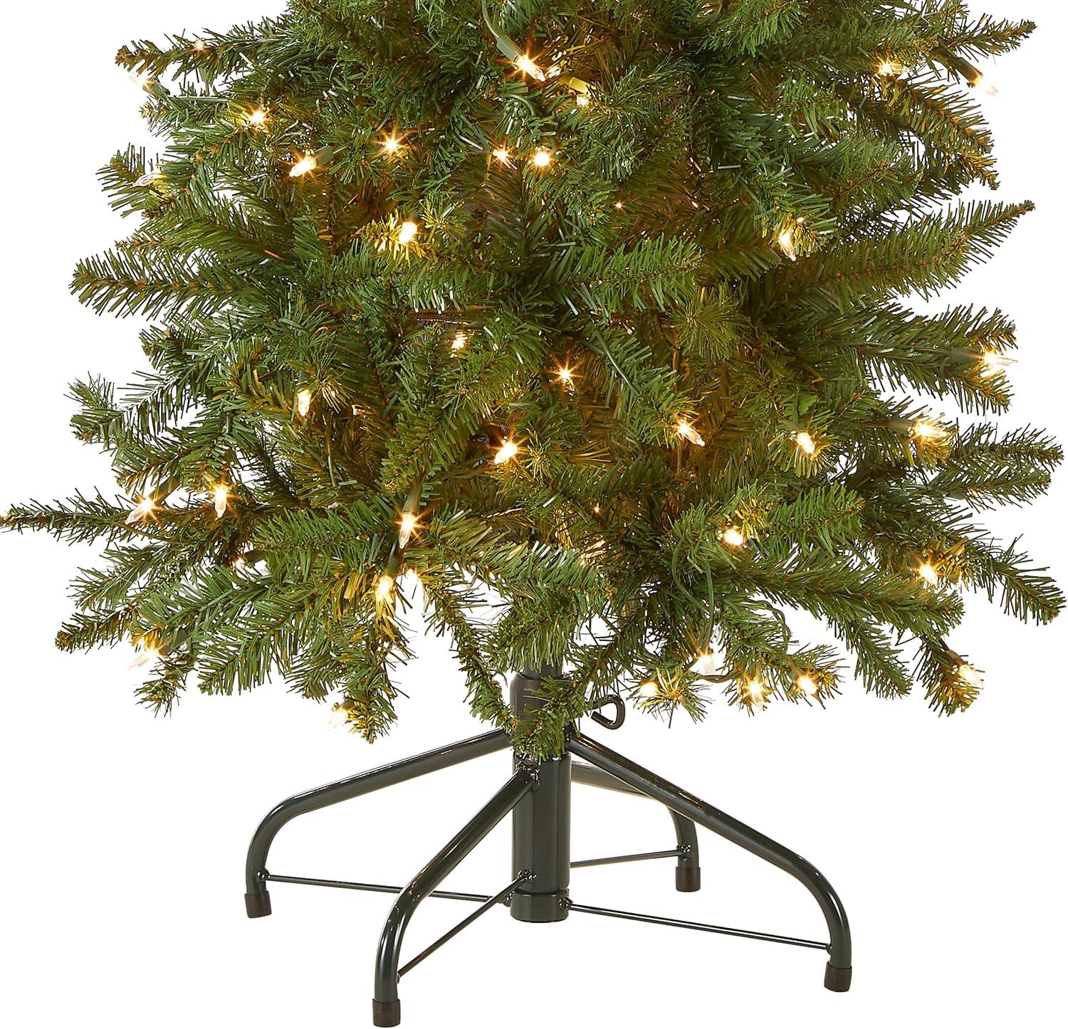 Pencil Slim Kingswood Fir Artificial Christmas Tree Clear Lights - National Tree Company