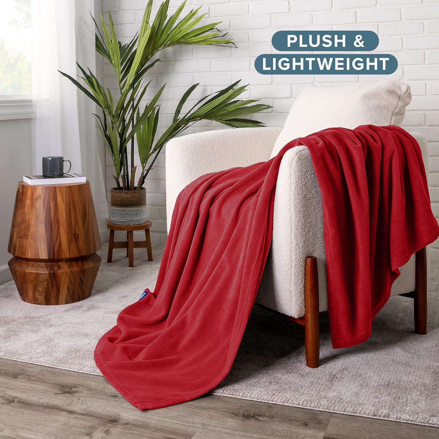 Bare Home Lightweight Polar Fleece Blanket
