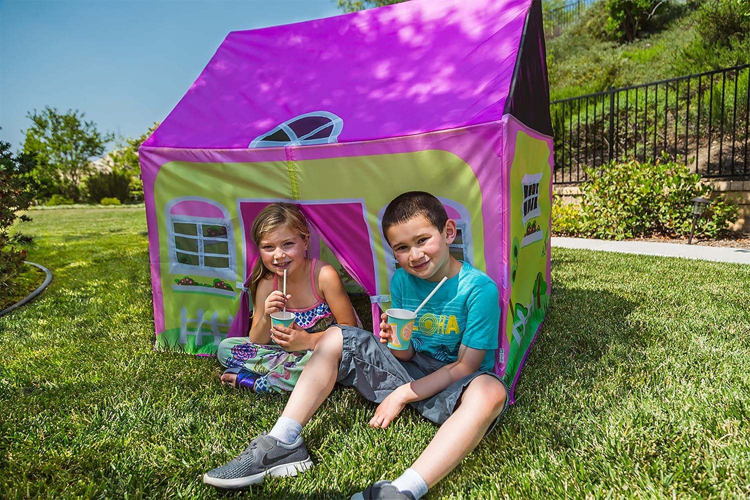 Lil' Cottage House Play Tent with Garden Graphics