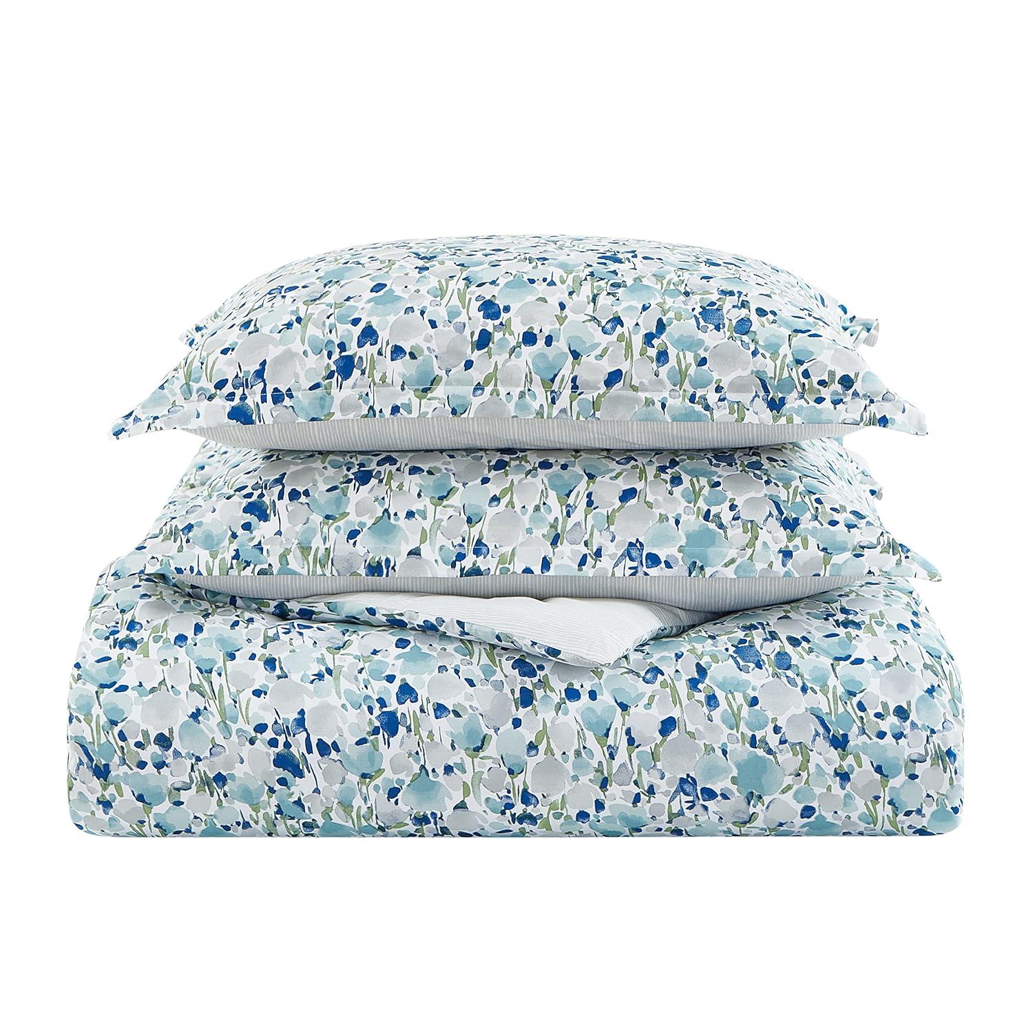 Poppy & Fritz Standard Cotton Reversible Duvet Cover Set