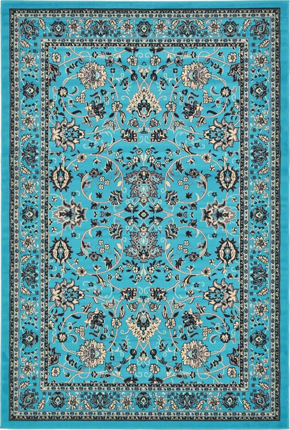 Unique Loom Sialk Hill Washington Floral Indoor Woven Area Rug