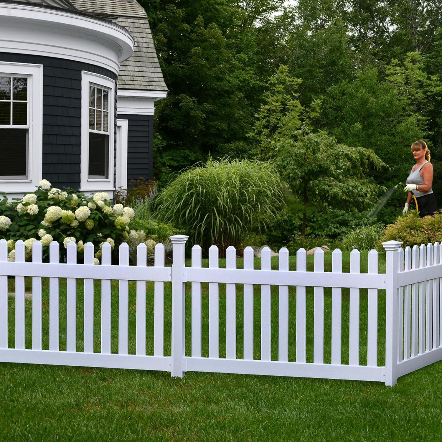 Newport 3.5-ft White Vinyl No-Dig Fence Post