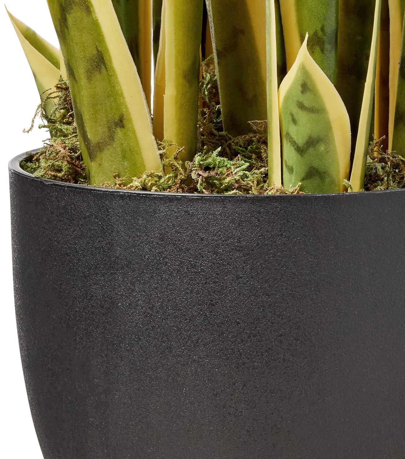 Nearly Natural 33-in Artificial Sansevieria Snake Plant