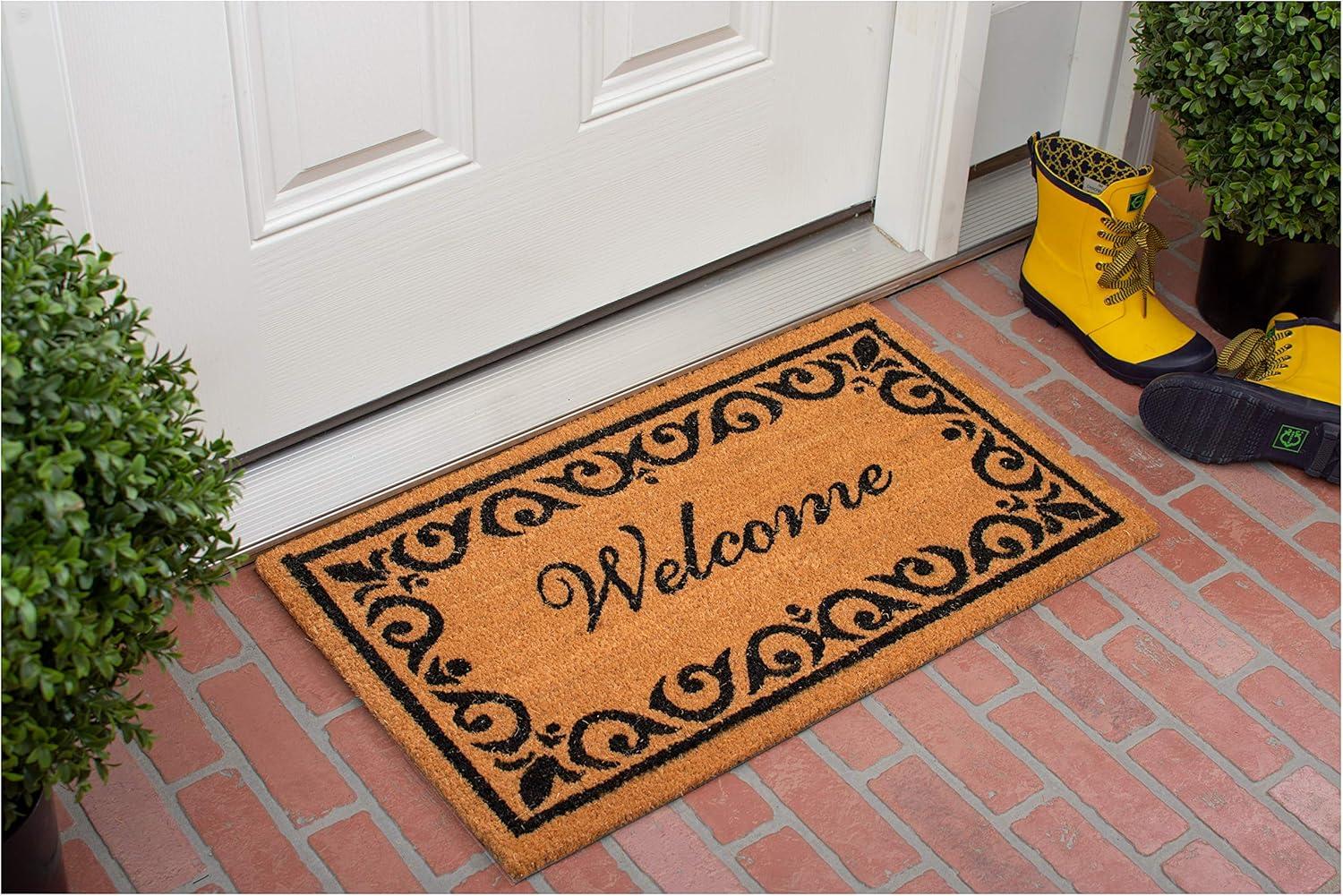 Calloway Mills Breaux Welcome Outdoor Doormat 17" x 29"