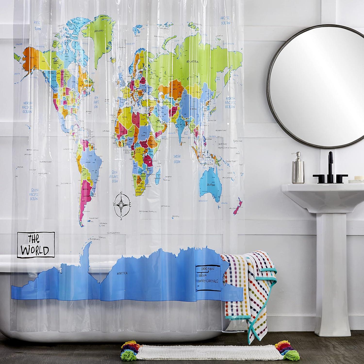 The World Shower Curtain - SKL Home