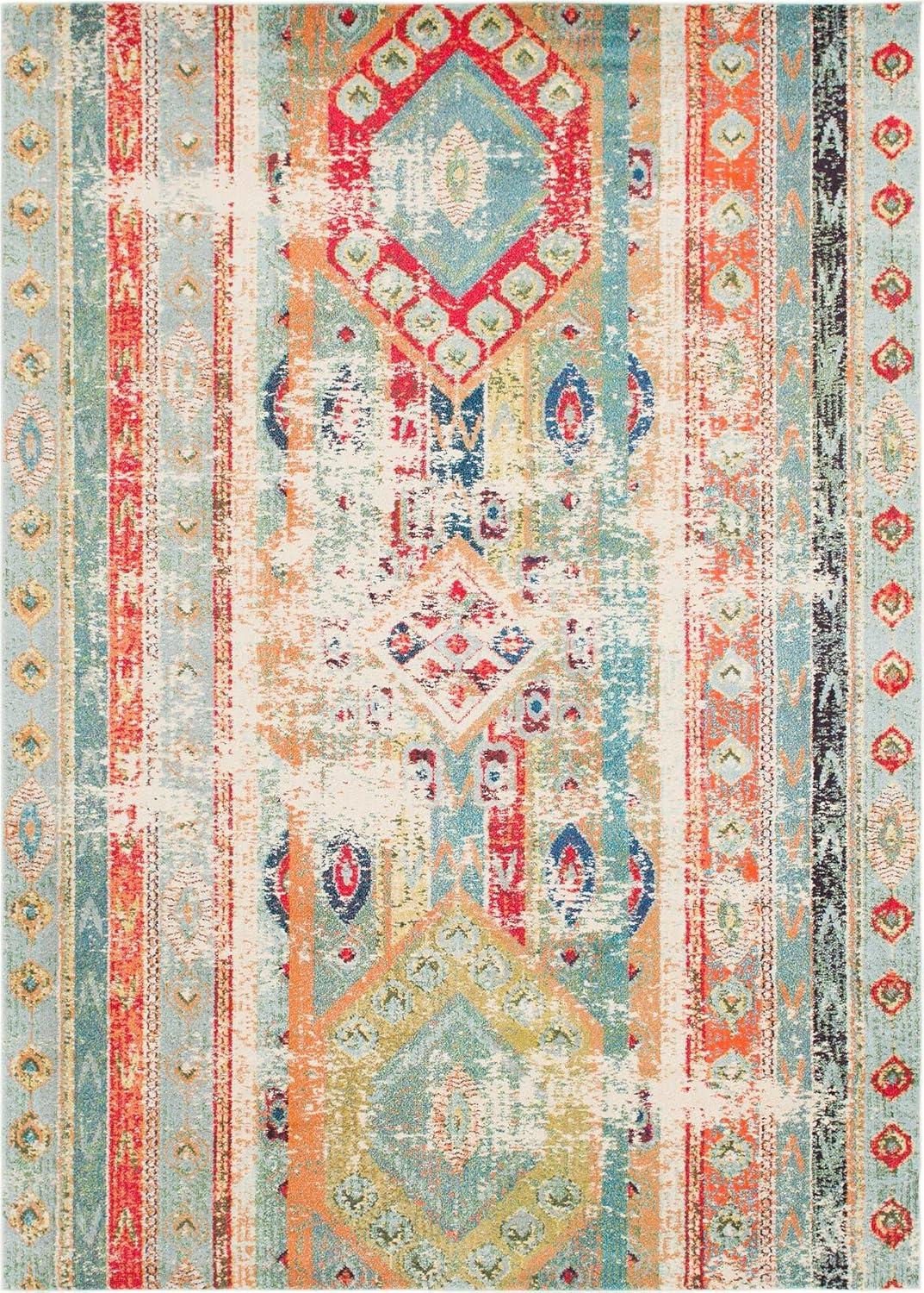Unique Loom 9' 0 x 12' 2 Blue Sedona Yellowstone Area Rug