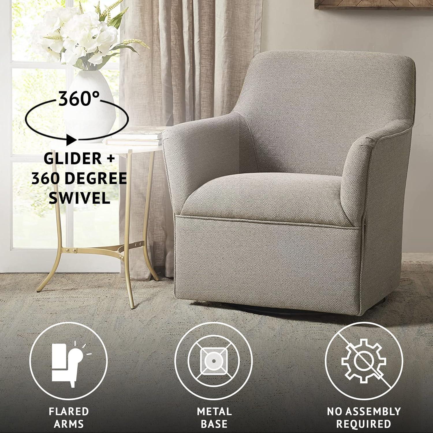 Bewick Swivel Glider Chair Gray