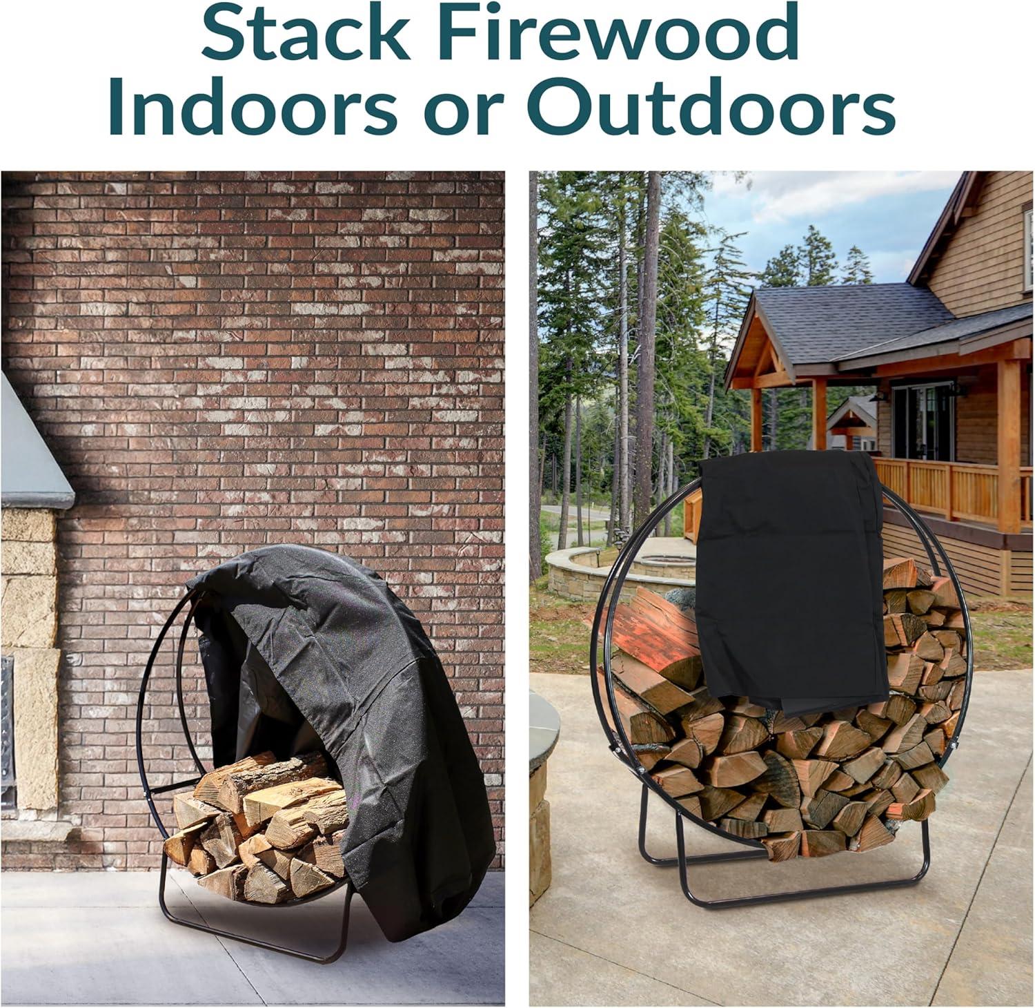 17 Stories Nargish 40'' W Metal Log Rack