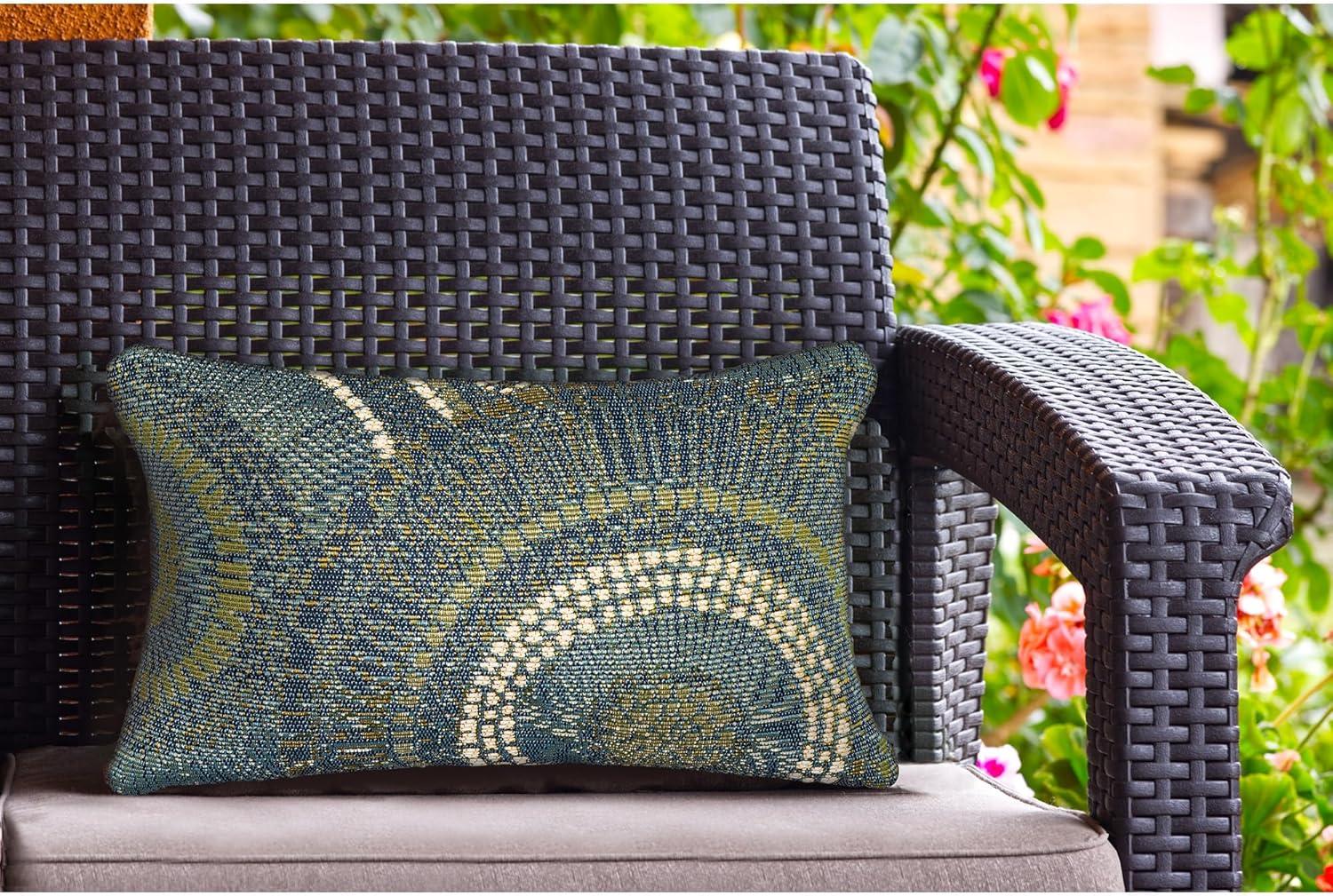 Marina Abstract Indoor/Outdoor Throw Pillow
