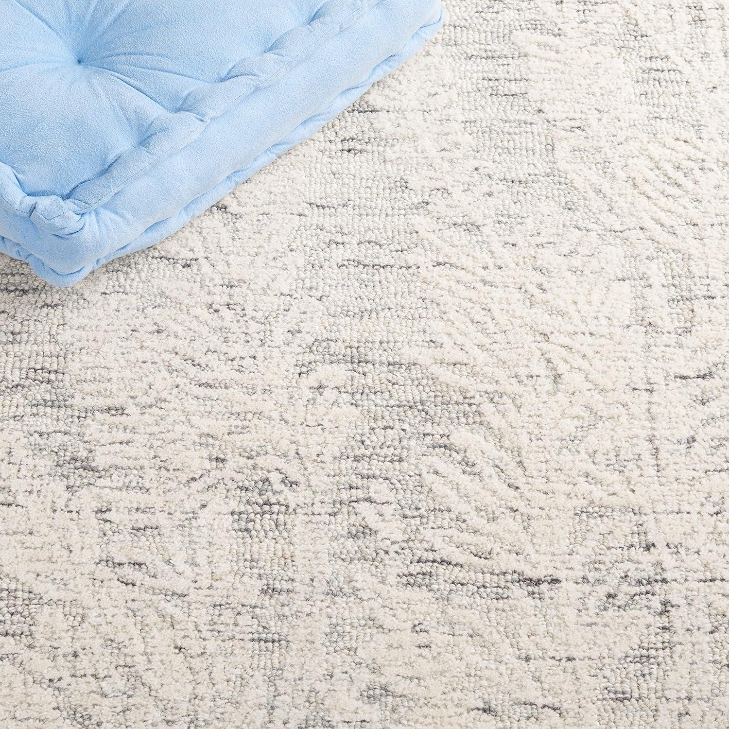 Metro MET877 Hand Tufted Indoor Area Rug - Grey/Ivory - 4'x6' - Safavieh