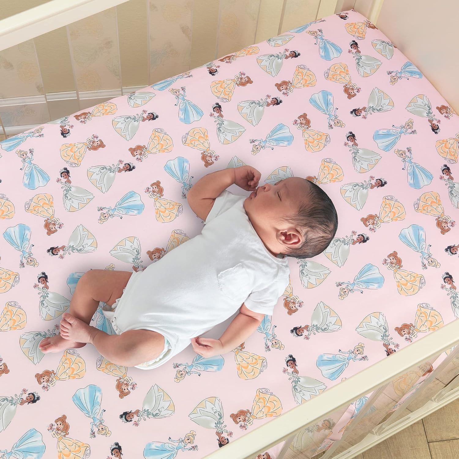 Lambs & Ivy Disney Baby Princesses Fitted Crib Sheet