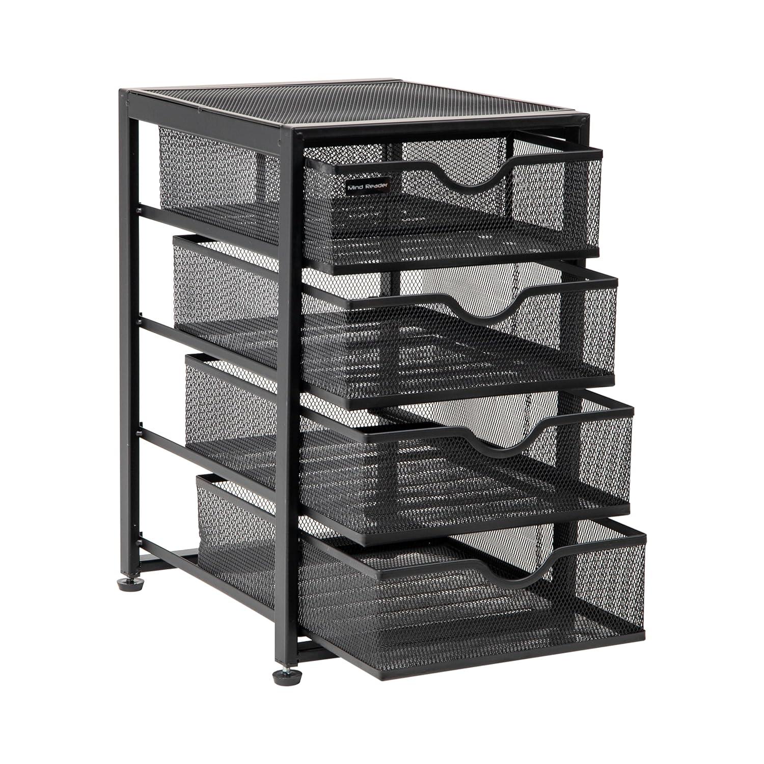 Mind Reader Mind Reader File Storage Drawers, Desktop Organizer, File Storage, 10.25"L x 12.375"W x 16"H