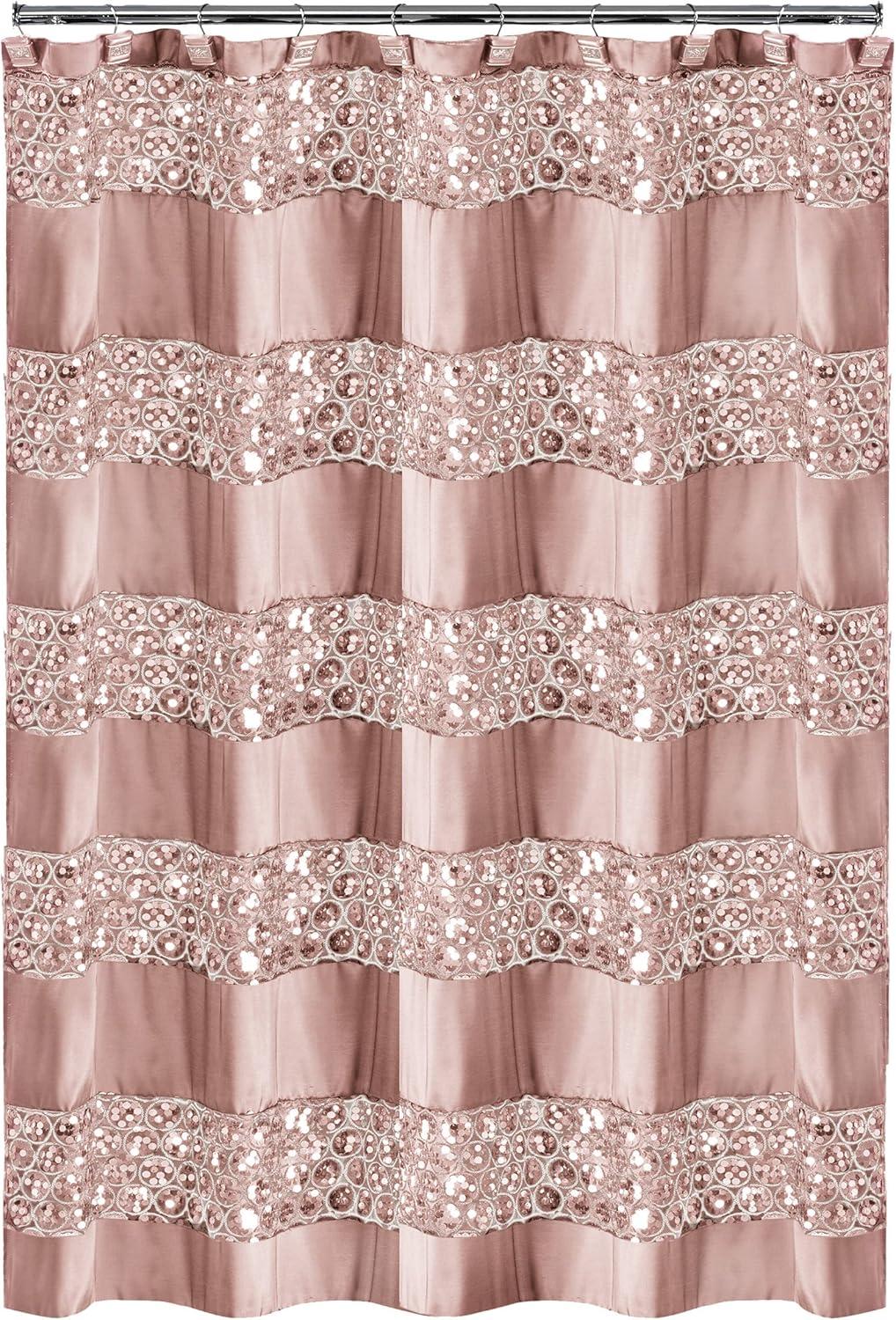Popular Bath Blush Sinatra Bath Decor Accessories, Premium, Durable, Acrylic Resin, Eco-Friendly Shower Curtain (70" W x 72" L)