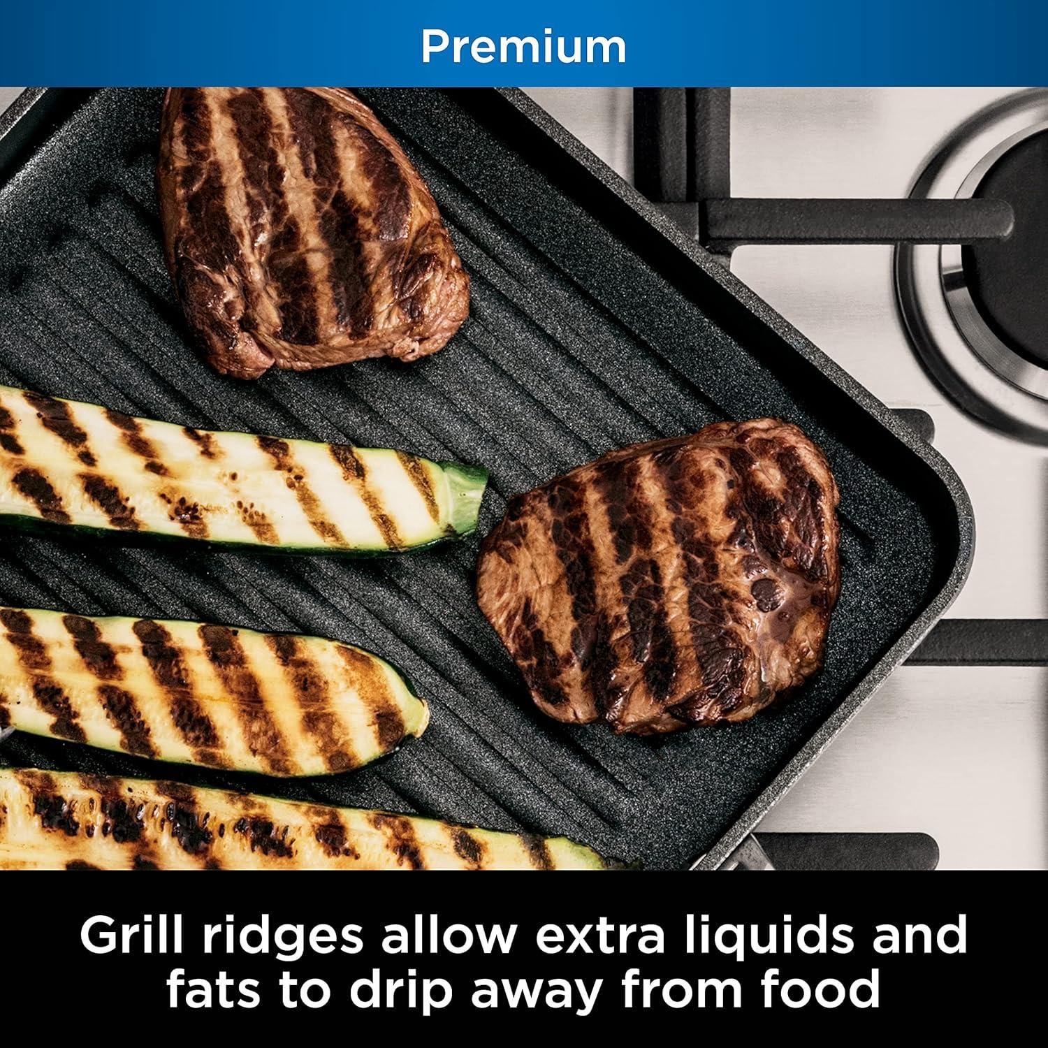 Ninja Neverstick Premium 11-inch Square Grill Pan