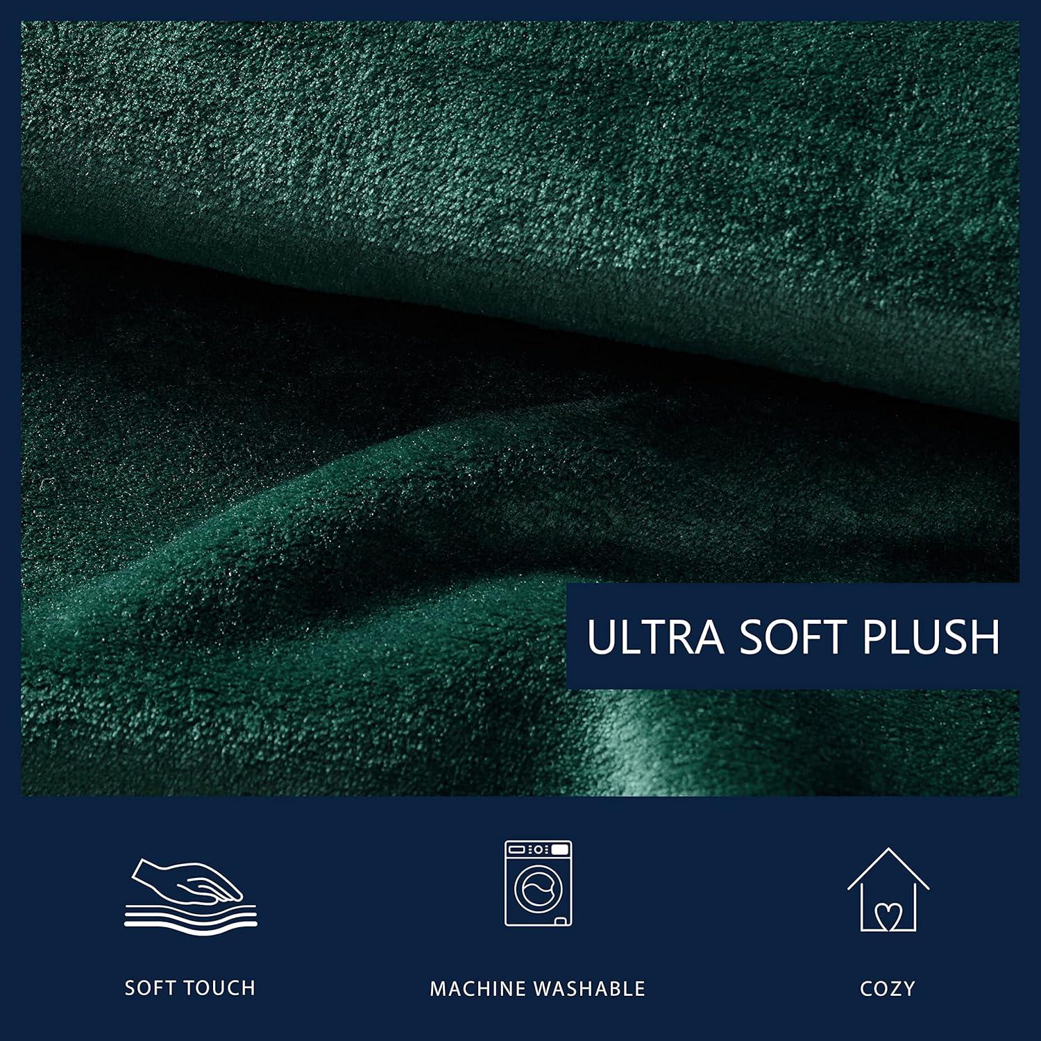 Forest Green Ultra Soft Plush Fleece Full Blanket