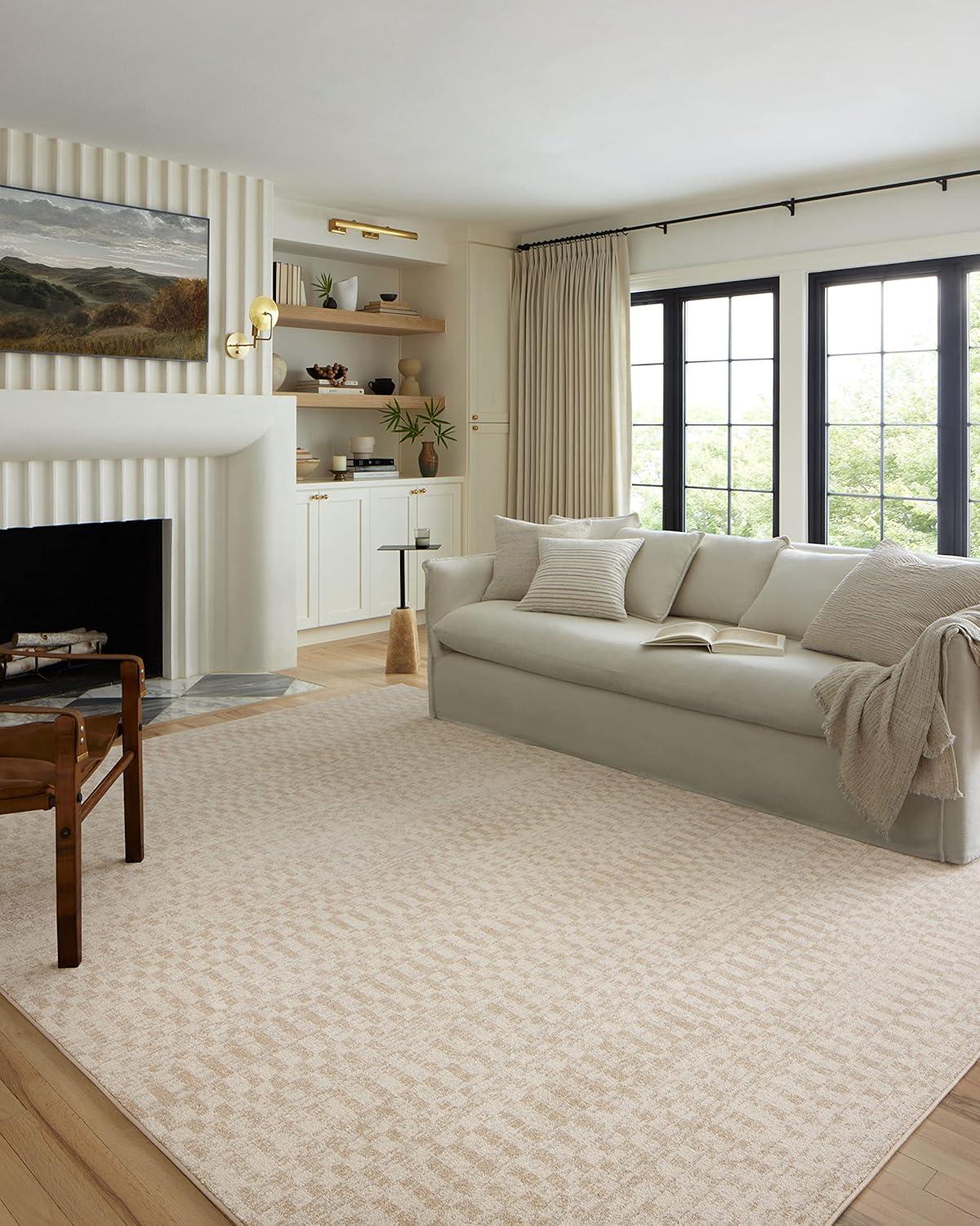 Loloi II Kamala Ivory / Natural 4'-0" x 6'-0" Accent Rug