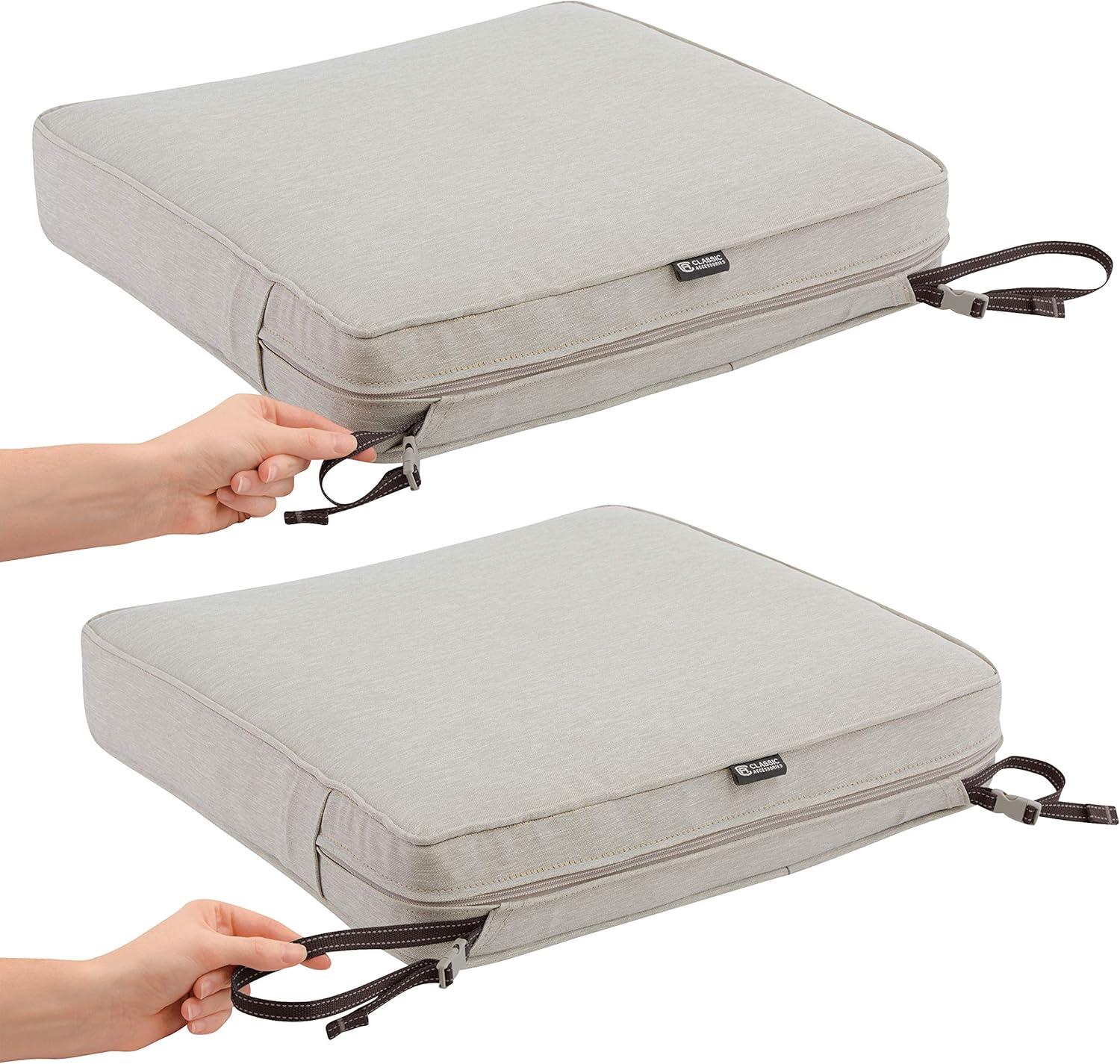 Montlake FadeSafe Water-Resistant Patio Lounge Chair Cushion Set - Classic Accessories