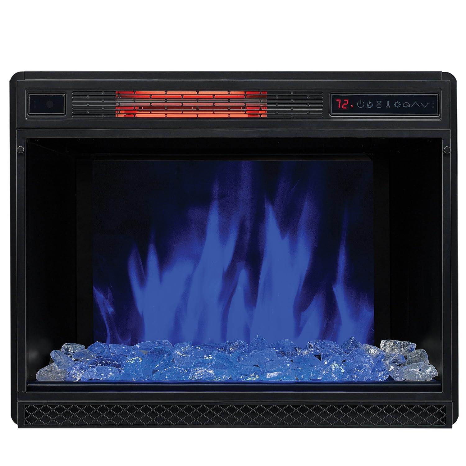 ClassicFlame 3D Spectrafire Plus 28" Infrared Electric Fireplace Insert - Black, 28II042FGL
