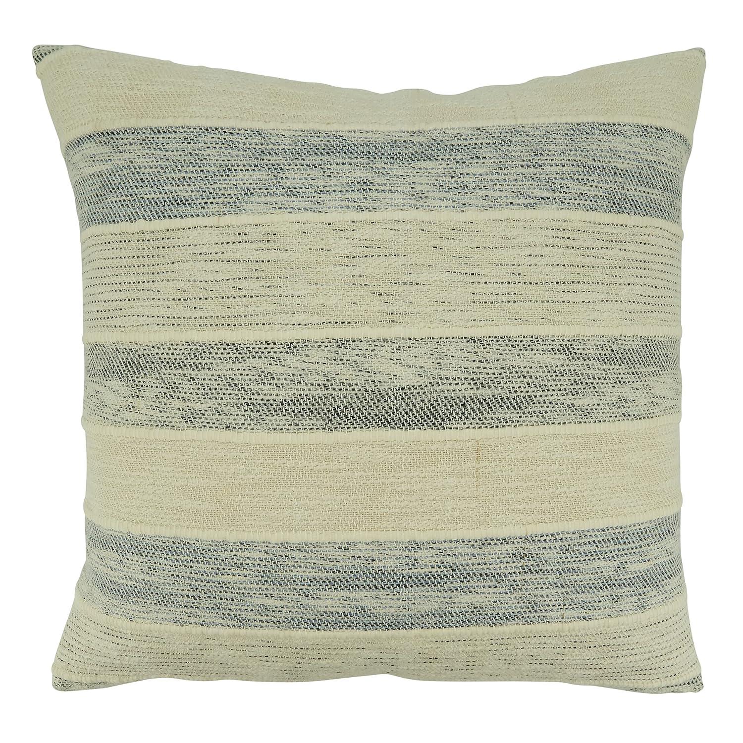 Striped Cotton Throw Pillow