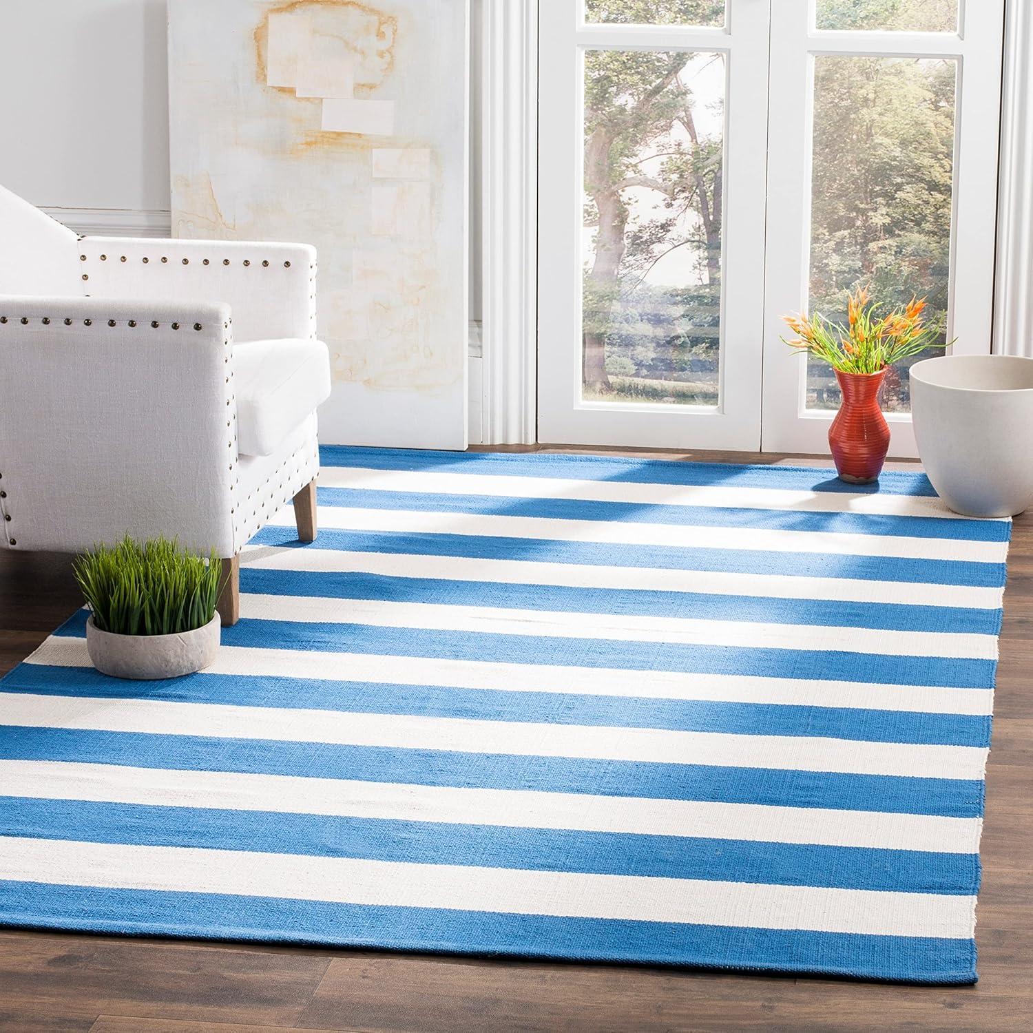 Montauk MTK712 Hand Woven Indoor Area Rug - Navy/Ivory - 8'x8' - Safavieh.