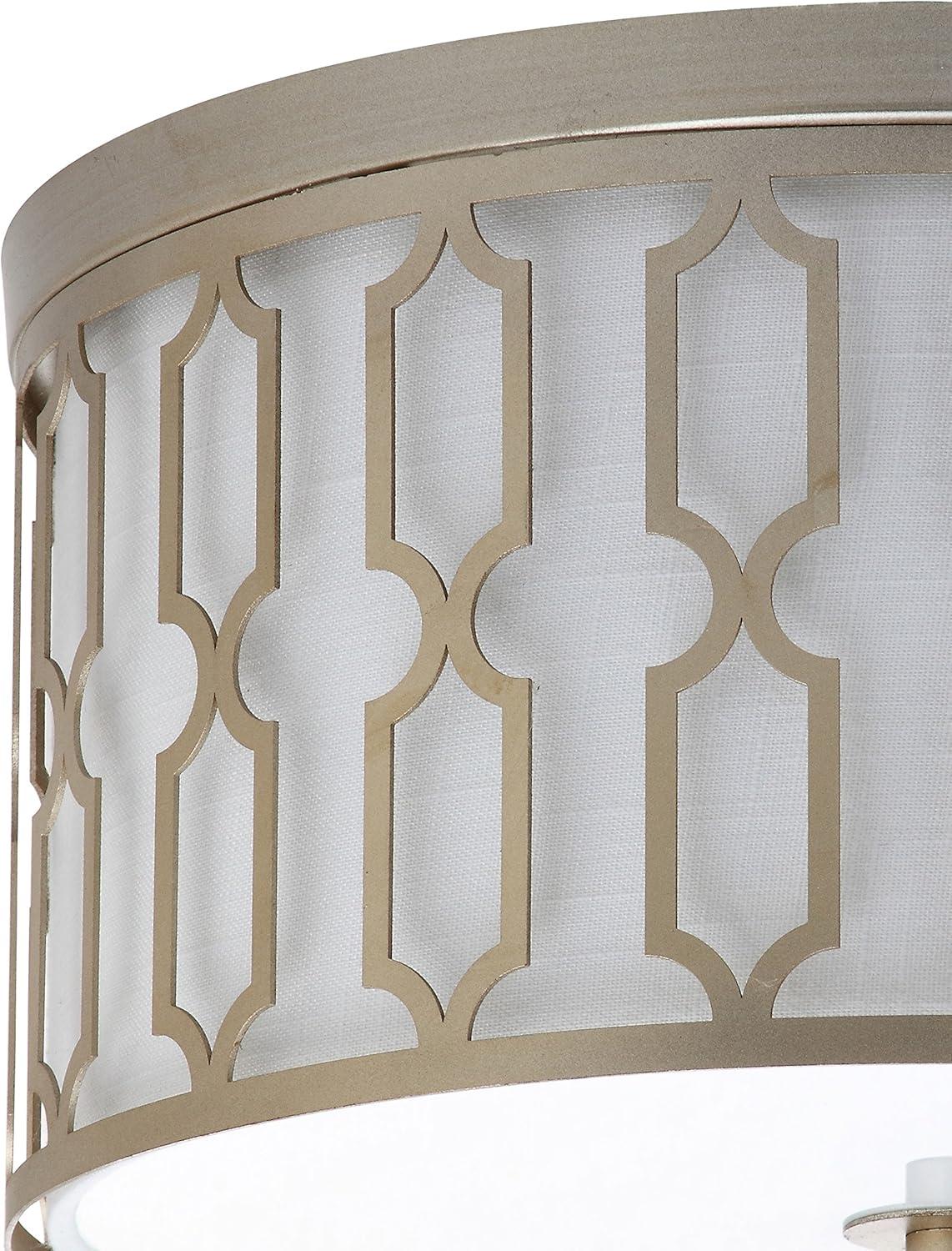 Link 3-Light 16.75" Metal LED Flush Mount, Soft Gold