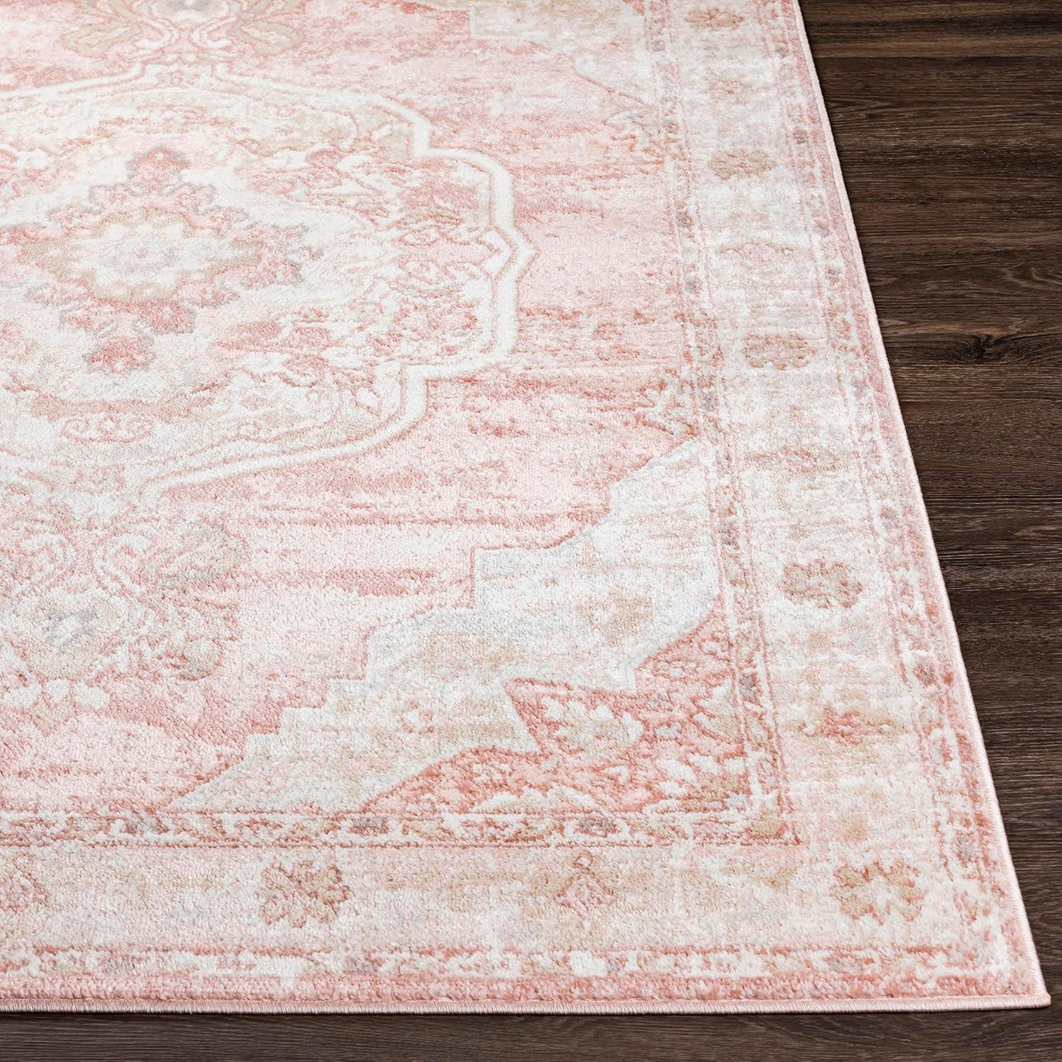 Mark & Day Baflo 7'10" Square Woven Indoor Area Rugs Blush