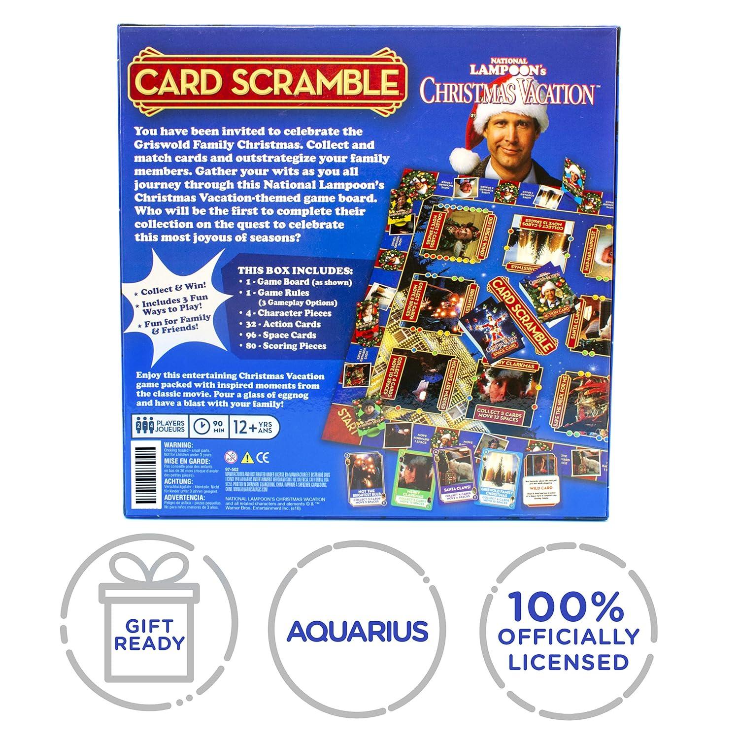 AQUARIUS Christmas Vacation Card SSF20 Scramble Board Game- Fun Family Party Game for Kids, Teens & Adults - Entertaining Game Night Gift - Officially Licensed Merchandise