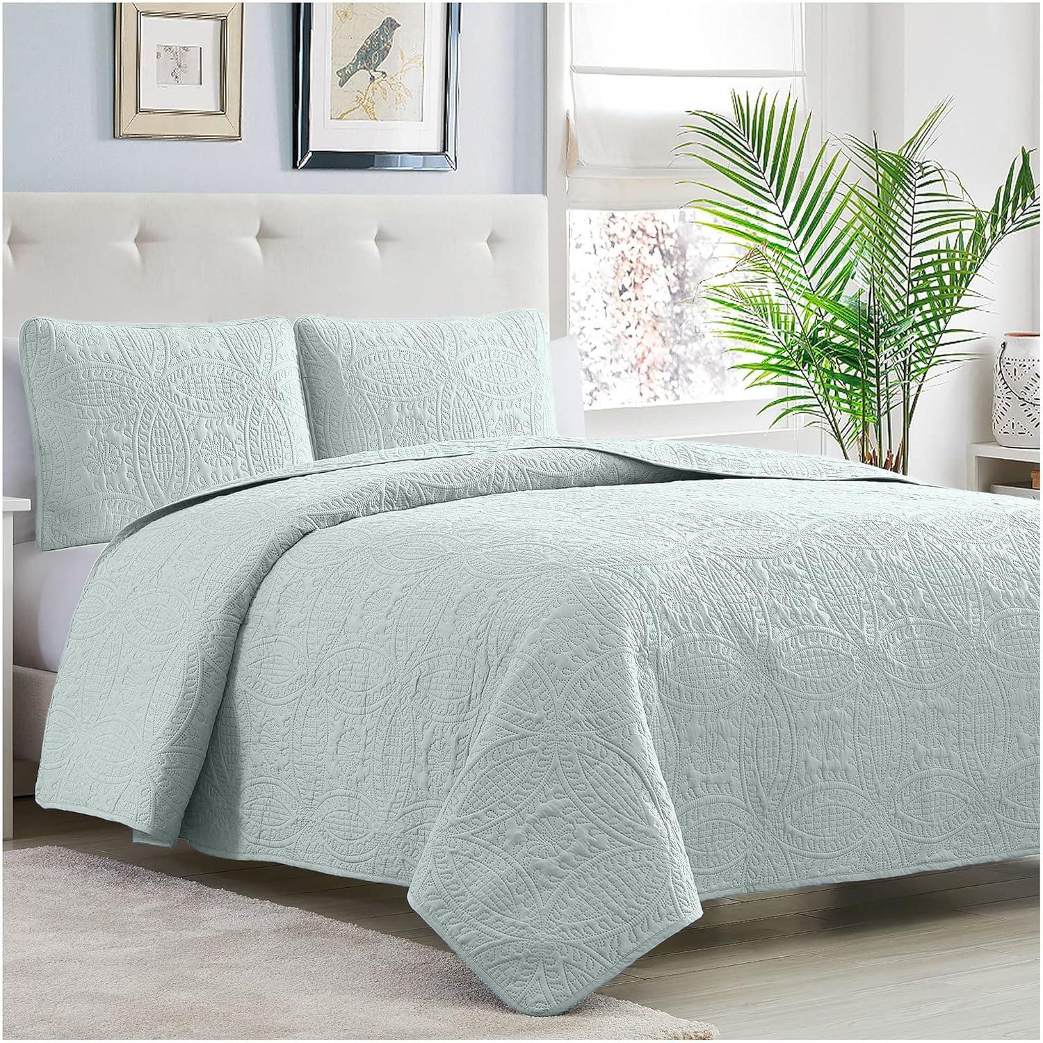 Mellanni Ultrasonic Quilted Coverlet Set