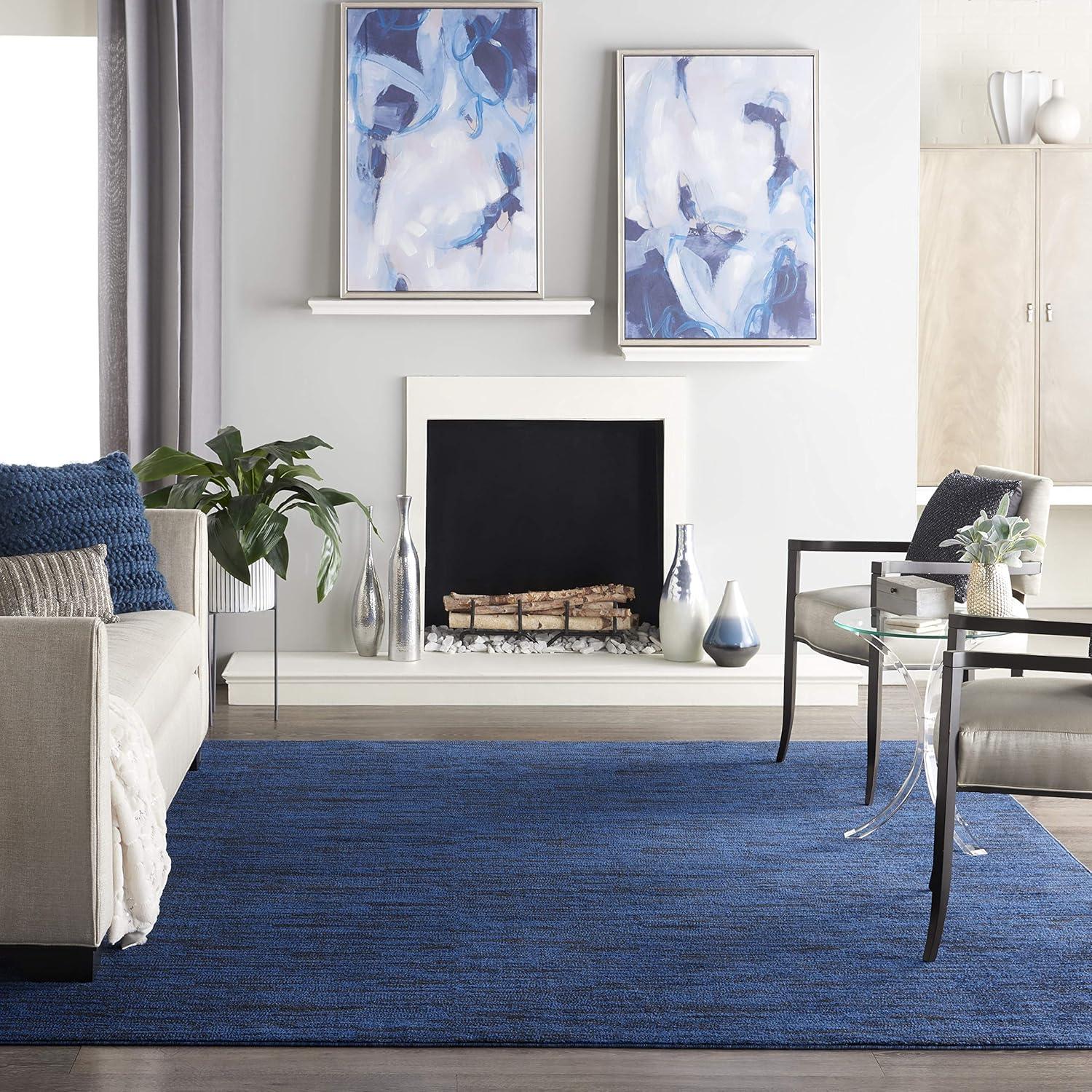 Nourison Nourison Essentials NRE01 Indoor/outdoor Area Rug - Midnight Blue 10' x 14'