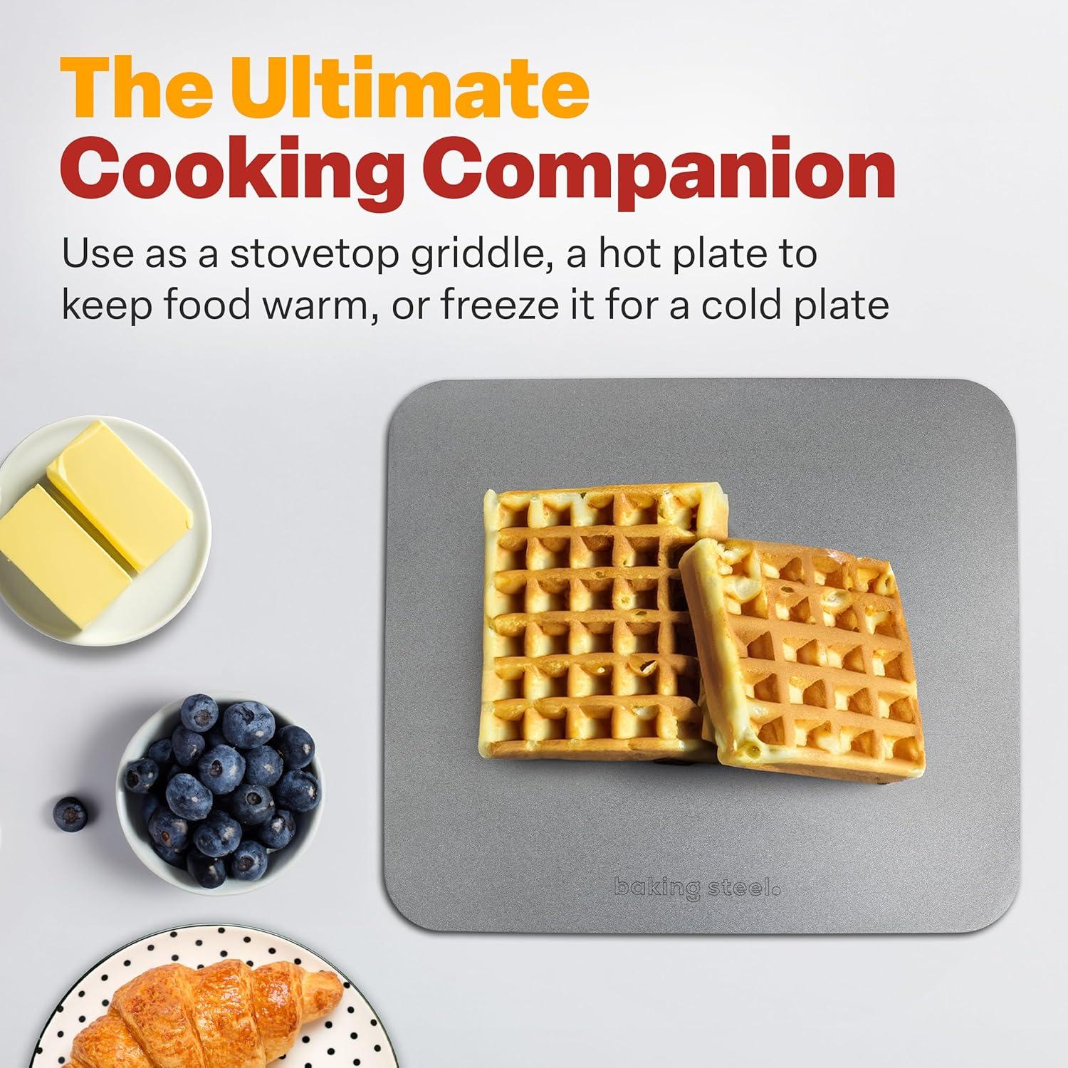 Ultra-Conductive Rectangular Steel Pizza Stone