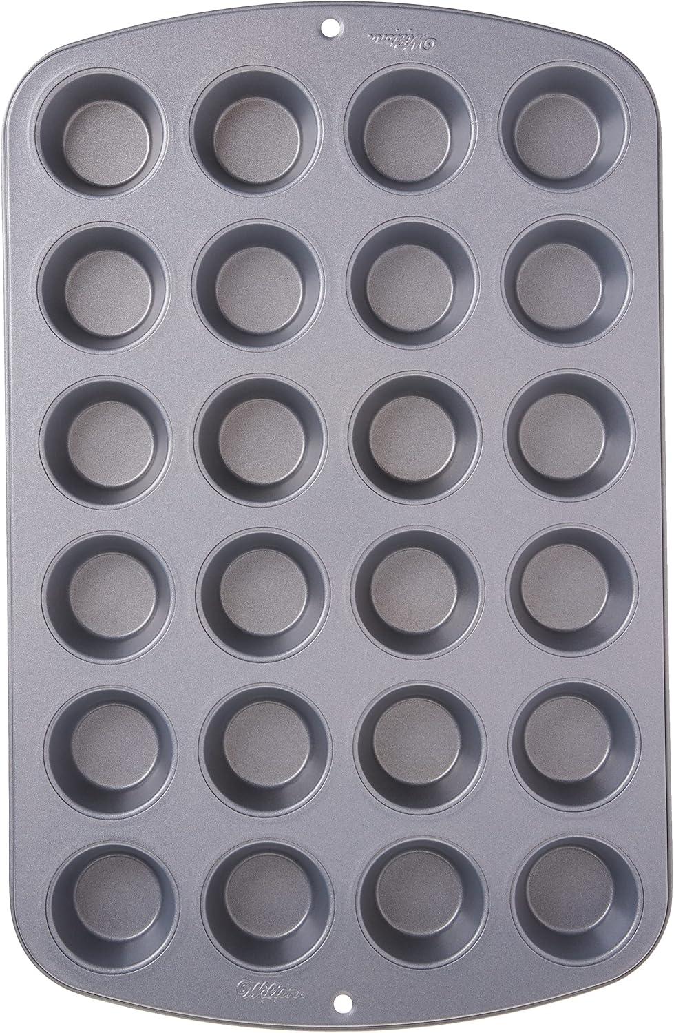 Non-Stick 24-Cup Mini Round Muffin Pan