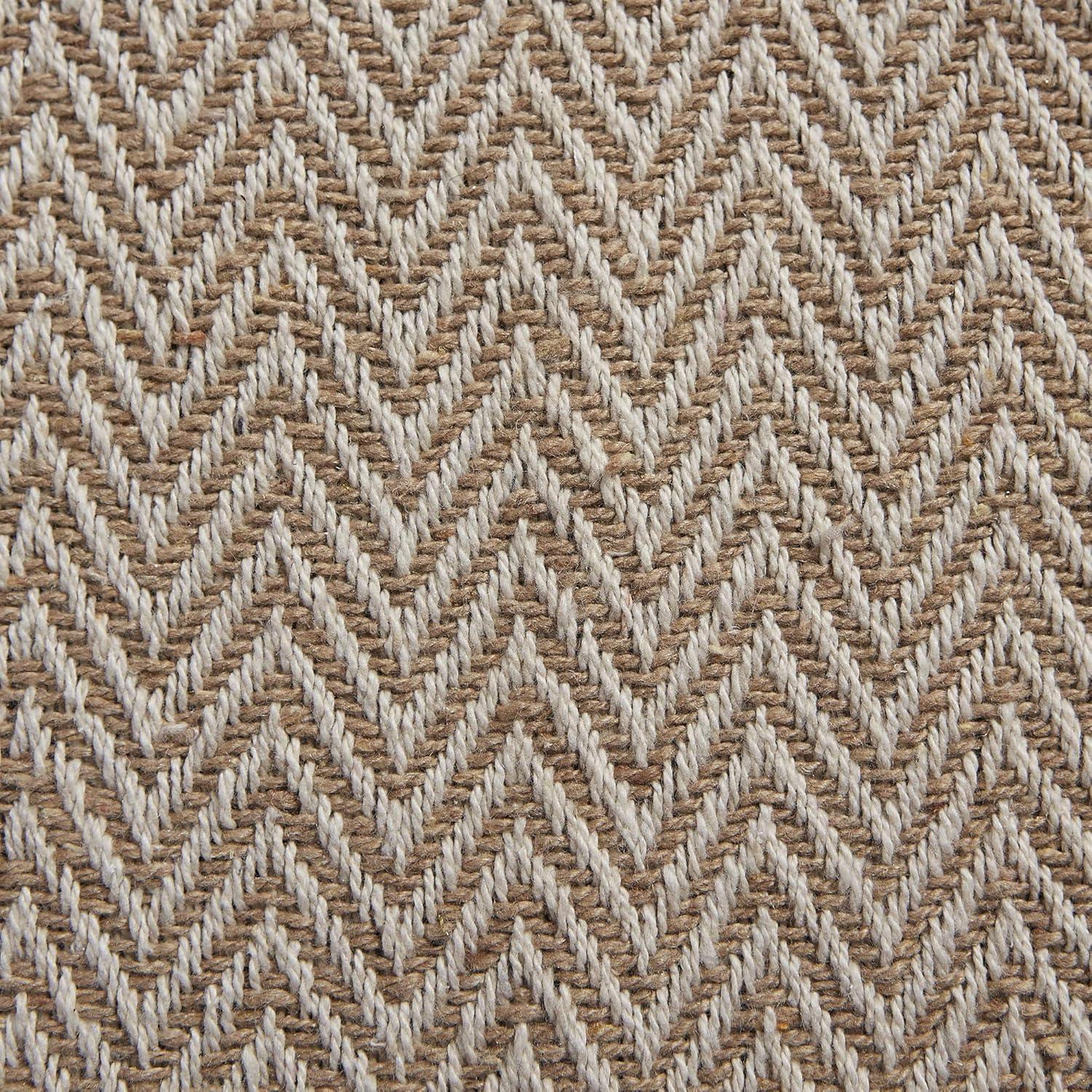 72 in. Stone Handloom Chevron Table Runner