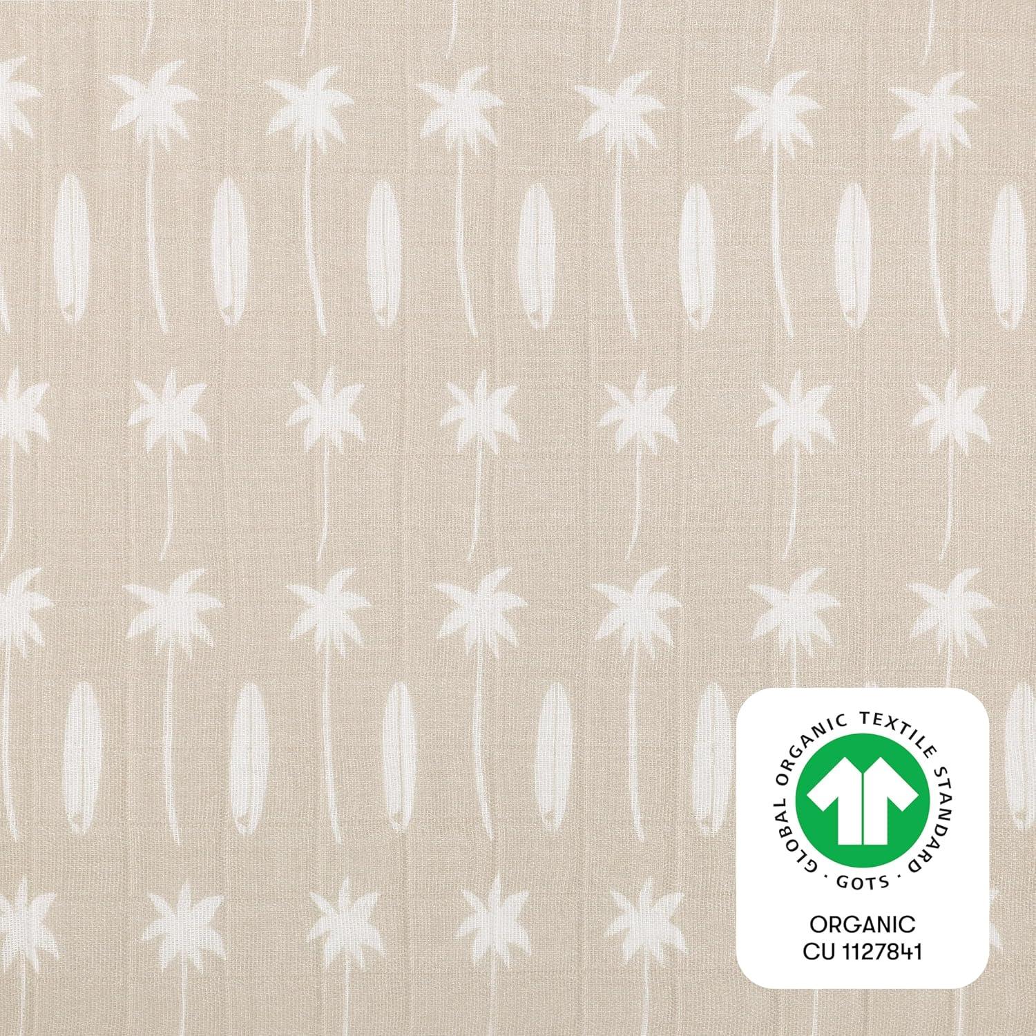 Beach Bum Quilted Muslin Changing Pad Cover