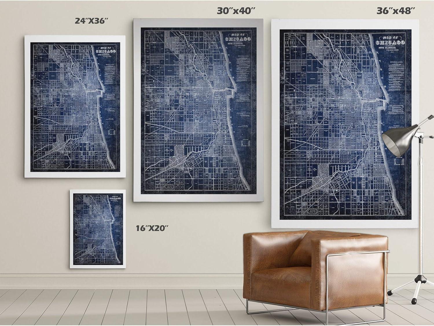 Williston Forge " Chicago Map Blue "