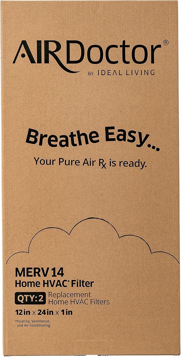 AirDoctor MERV 14 HVAC Tamaño de Filtro Plisado, 20x25x1, Captura el 96% de los Contaminantes 1-3 Micras de Tamaño