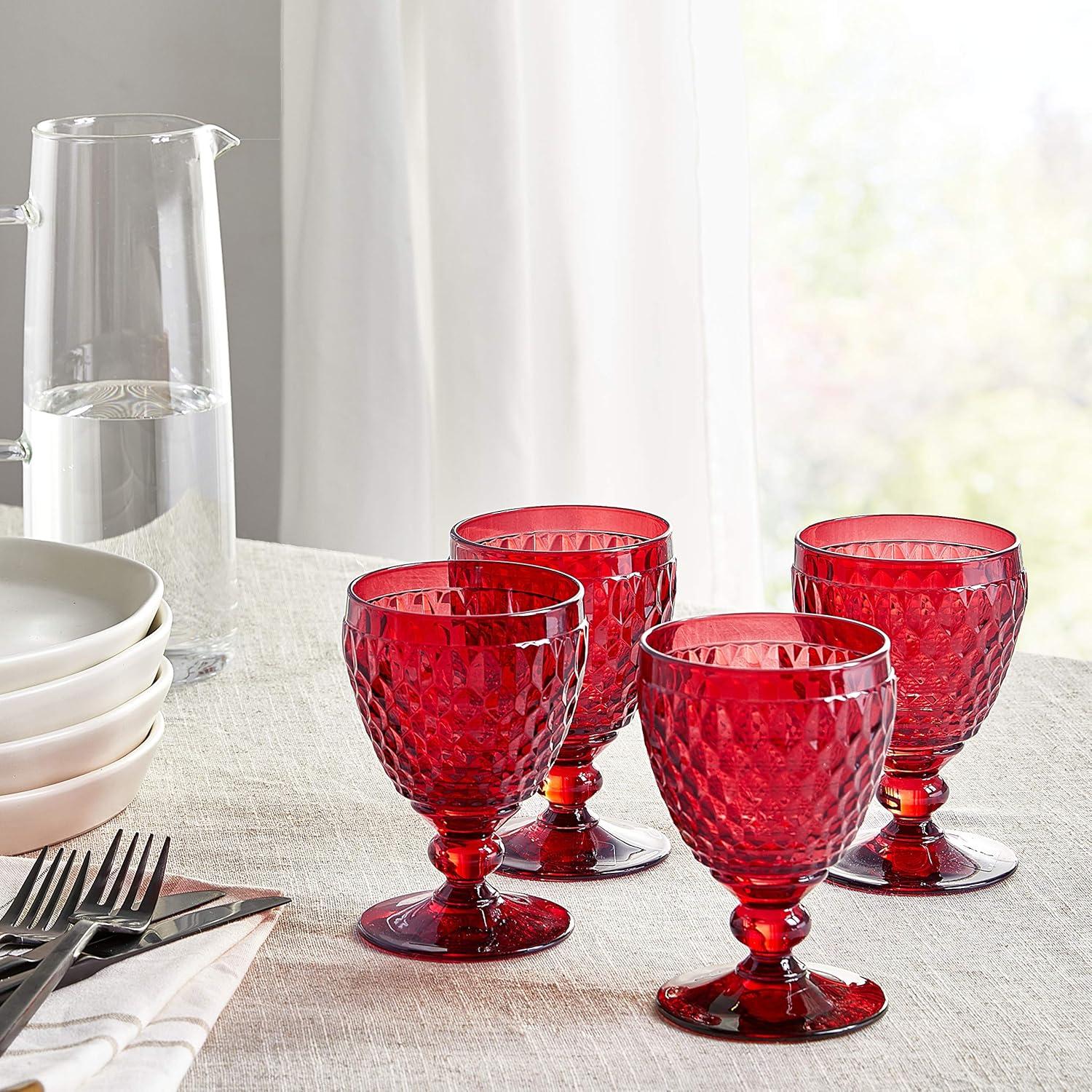 Villeroy & Boch Villeroy & Boch Boston Colored Lead Free Crystal Goblet Set (Set of 4)