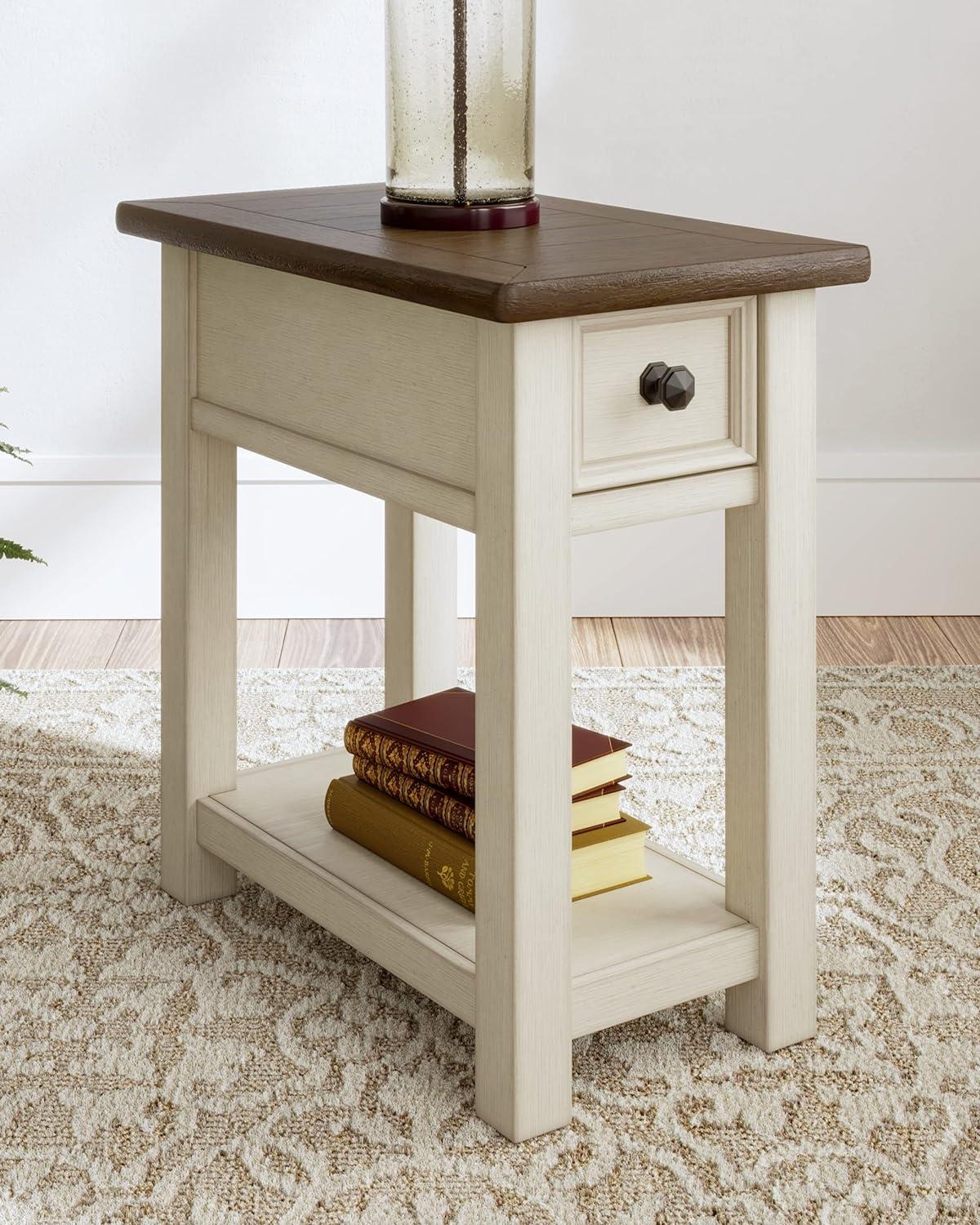 Signature Design by Ashley Casual Bolanburg Chairside End Table Two-tone