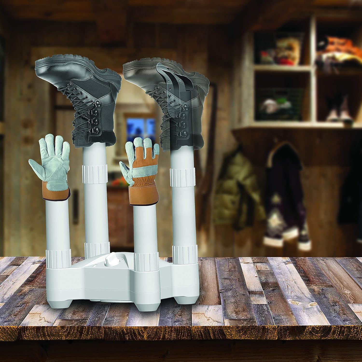 Lifesmart 4-Post Fast Airflow Boot Dryer with Timer, 250-Watt, BD001