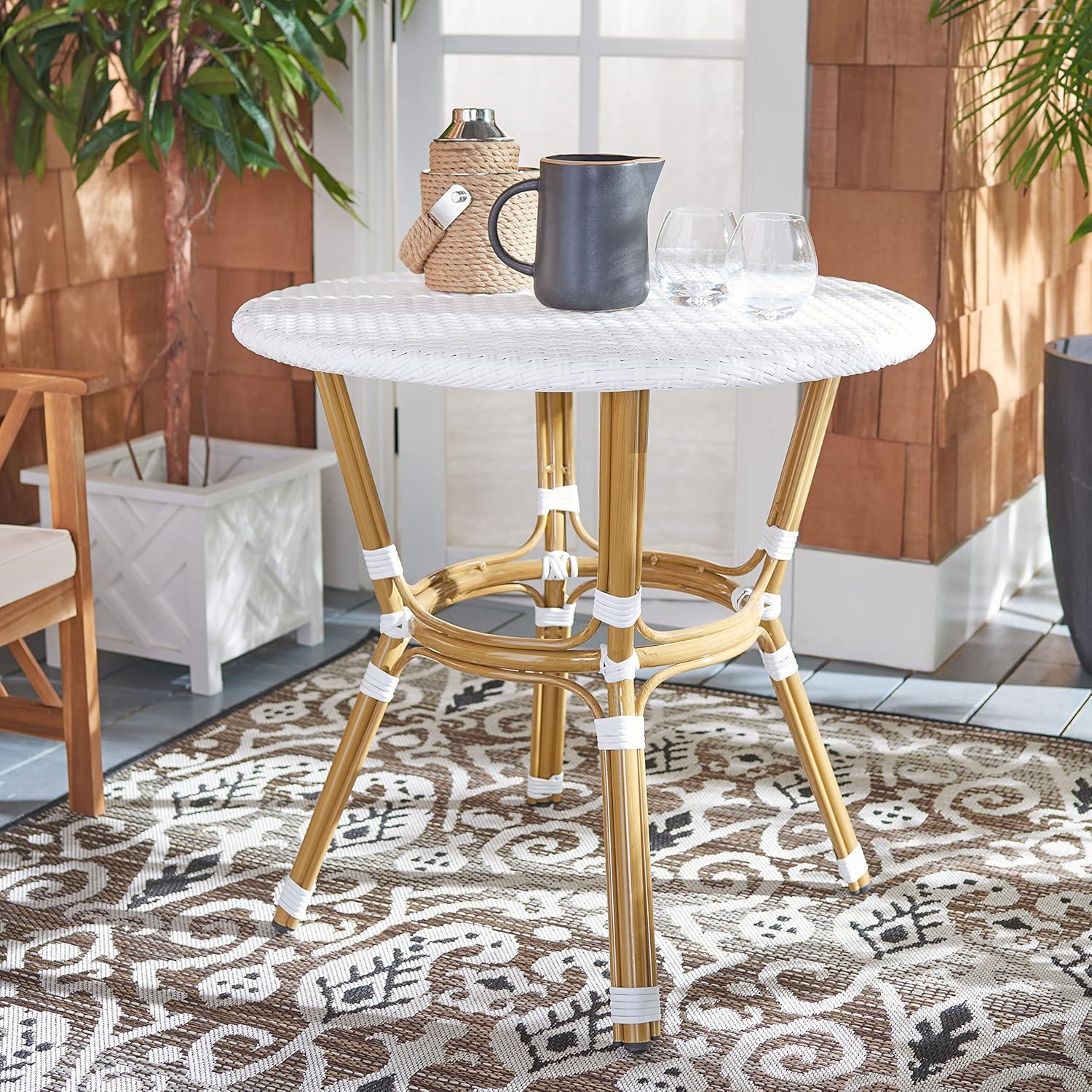 Sidford Bistro Table - Indoor/Outdoor - PAT4012 - White - Safavieh