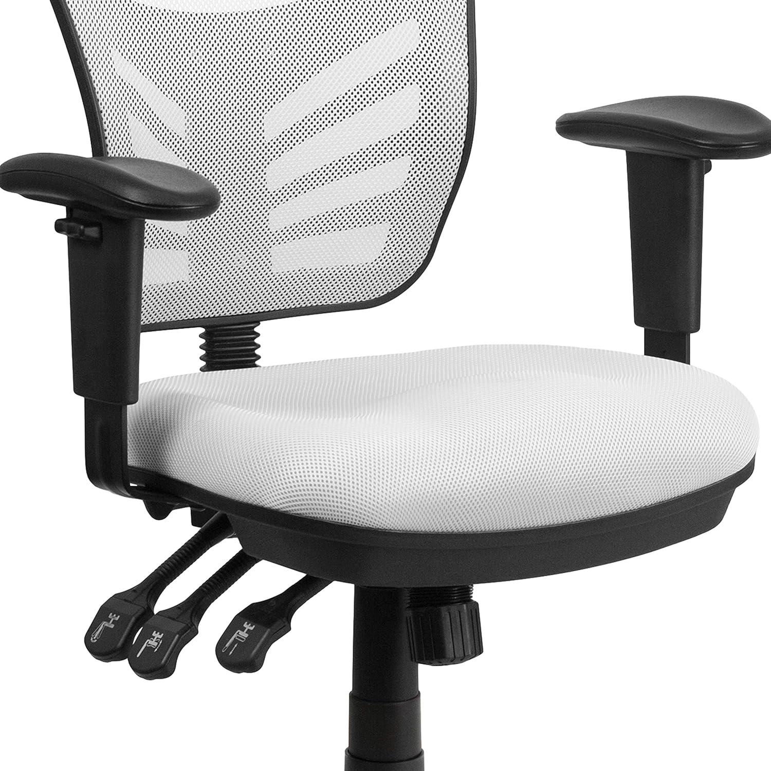 Flash Furniture Siyer Mid-Back Mesh Ergonomic Office Chair with Adjustable Arms