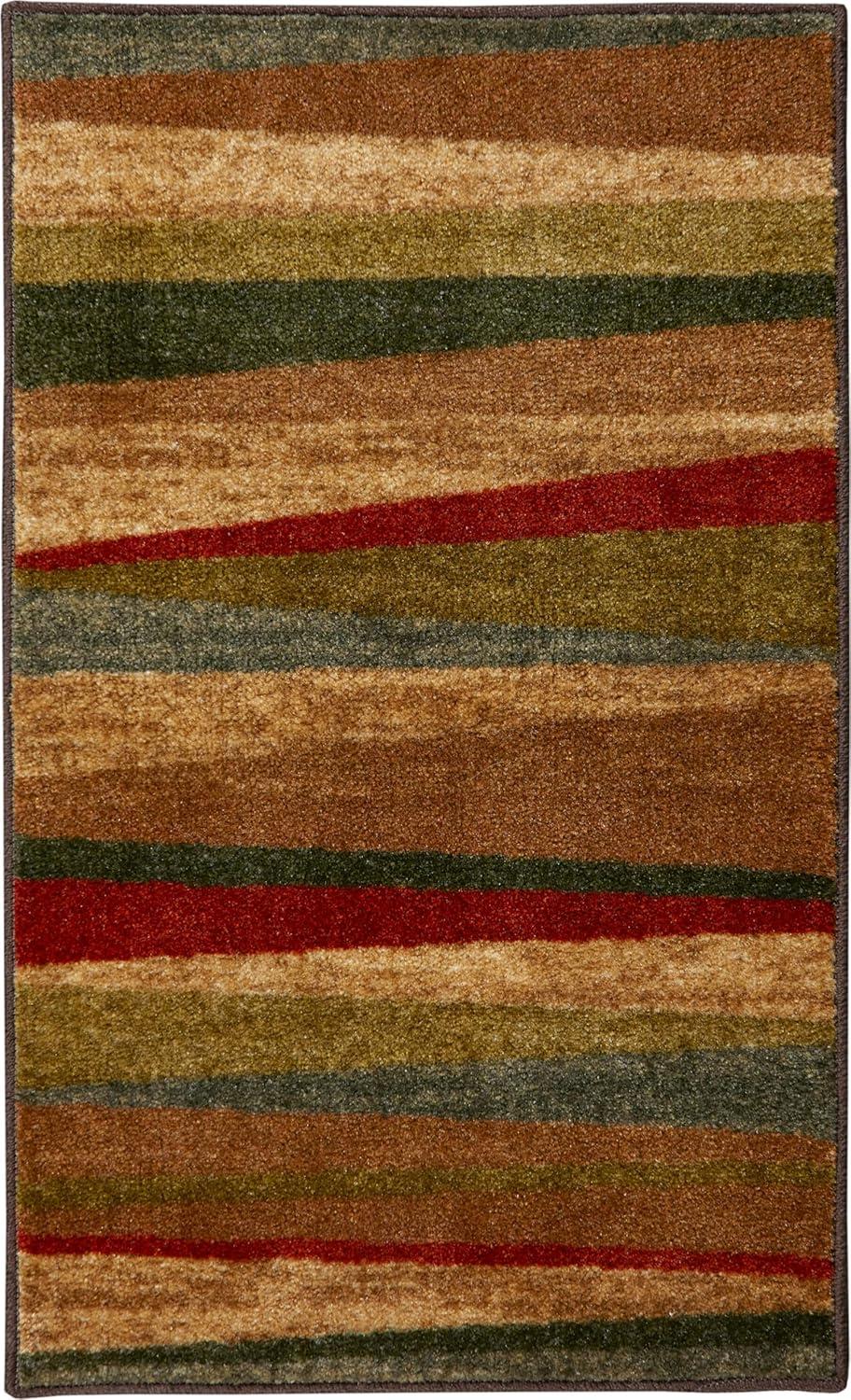 Mohawk Home Mayan Sunset Stripe 2' 6" x 3' 10" Area Rug - Tan - Perfect for Living Room, Dining Room, Office