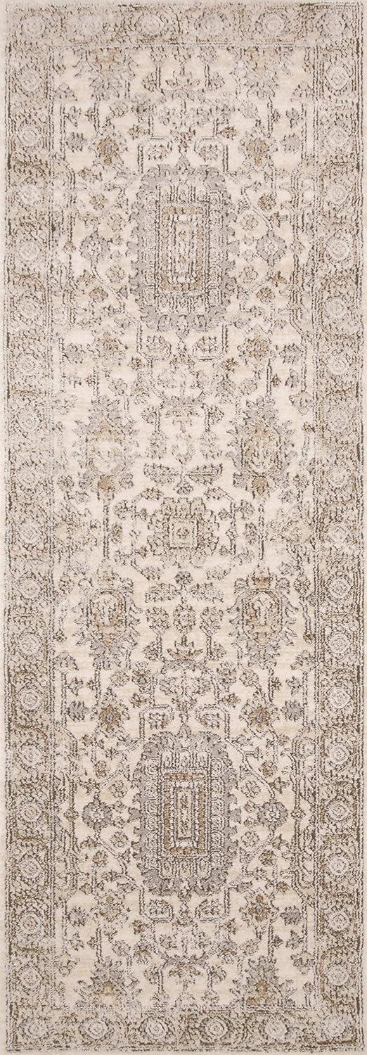 Loloi Teagan Ivory / Sand 2'-8" x 4' Accent Rug