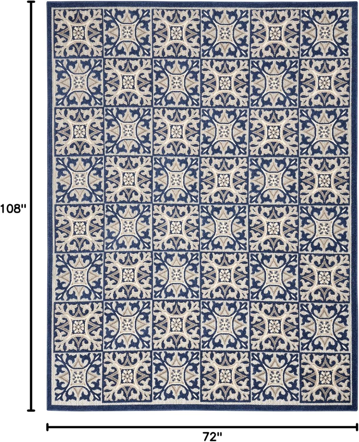 Nourison Aloha Modern Mosaic Outdoor Rug