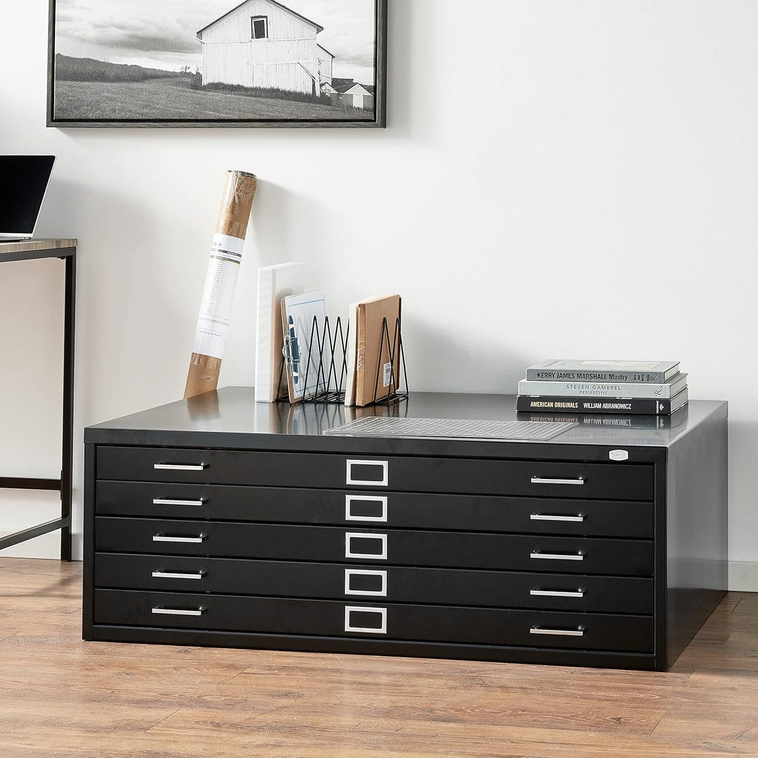 Five-Drawer Flat File Filing Cabinet