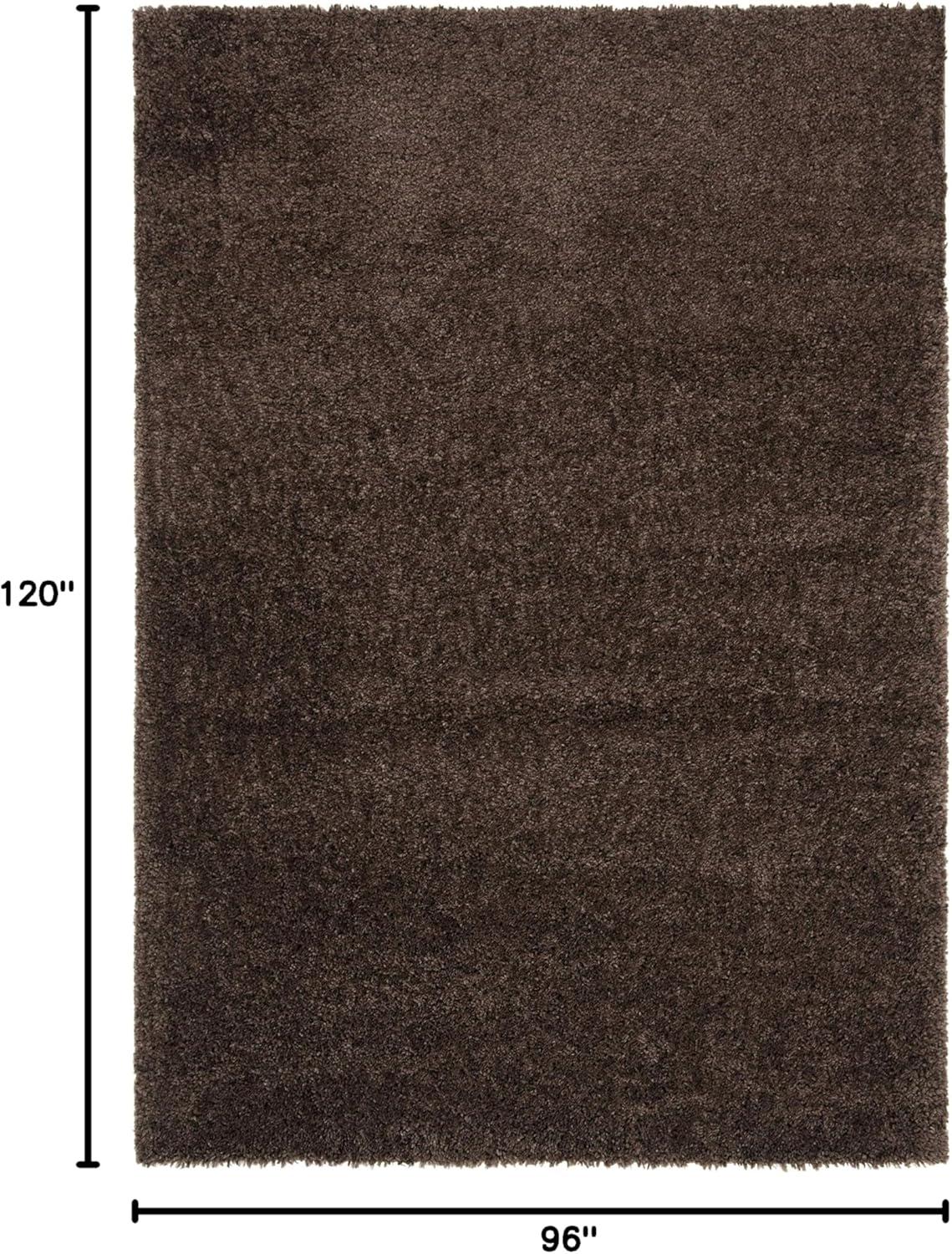 August Shag 900 AUG900 Power Loomed Indoor Area Rug - Brown - 8'x10' - Safavieh