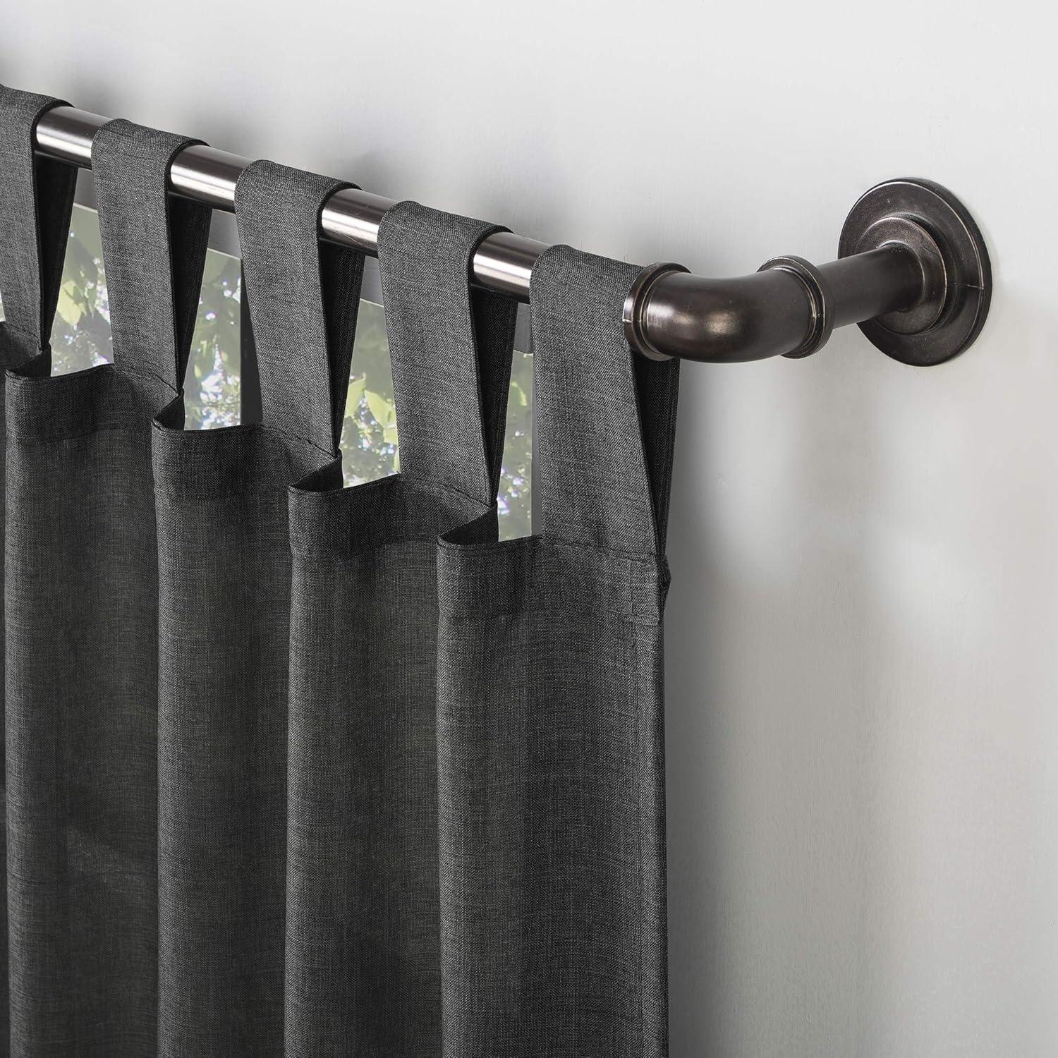 No. 918 Light Filtering Semi-Sheer Joshua Heathered Texture Tab Top Curtain Panel