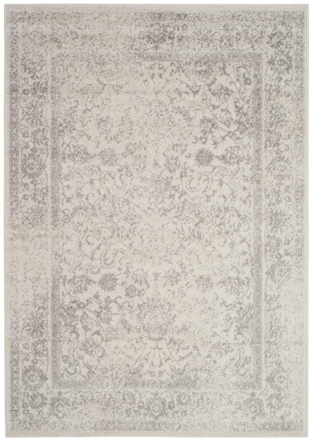 Adirondack ADRW109 Power Loomed Area Rug - Ivory/Silver - 3'x5' - Safavieh.